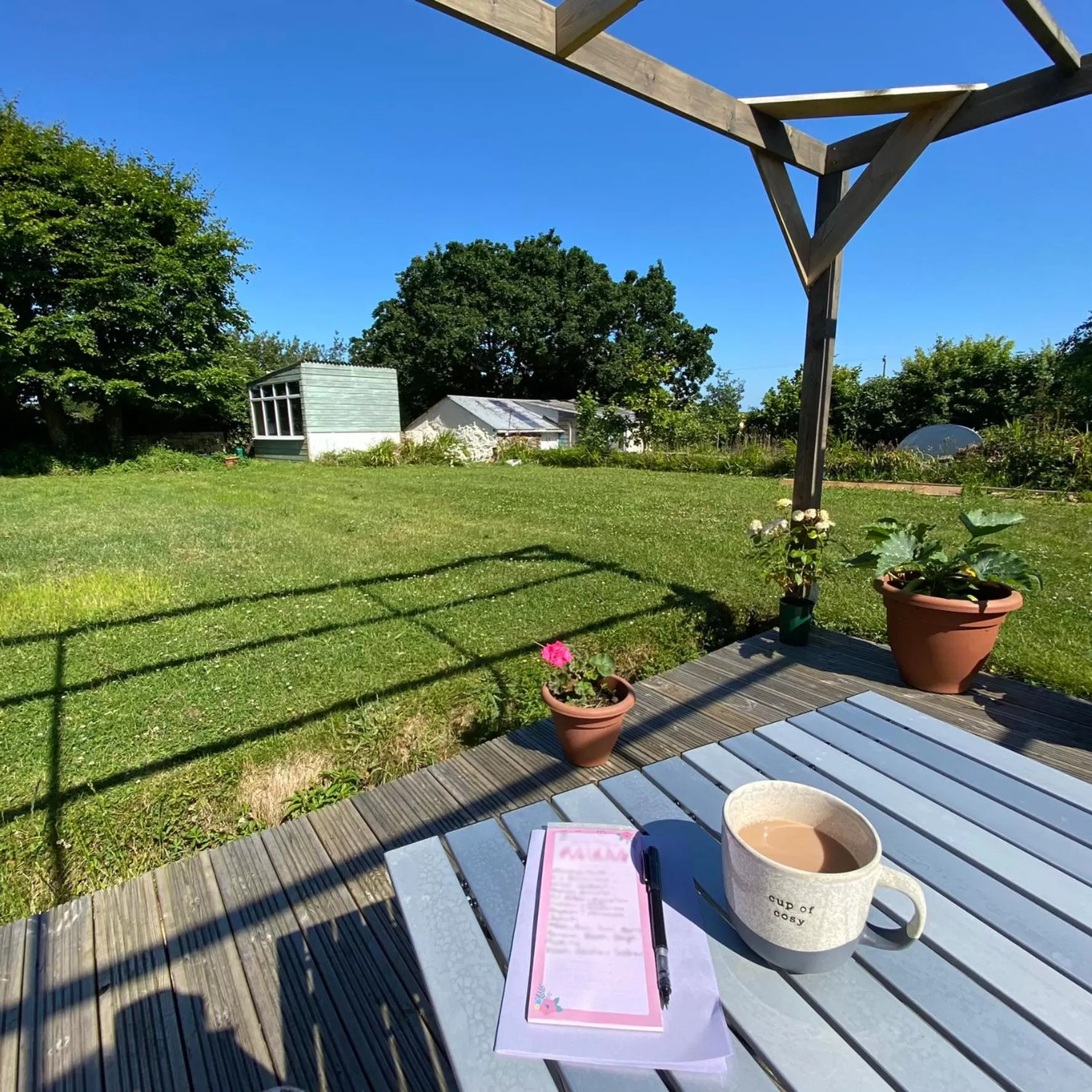 Patio in Agapanthus Bed & Breakfast - Fraddam