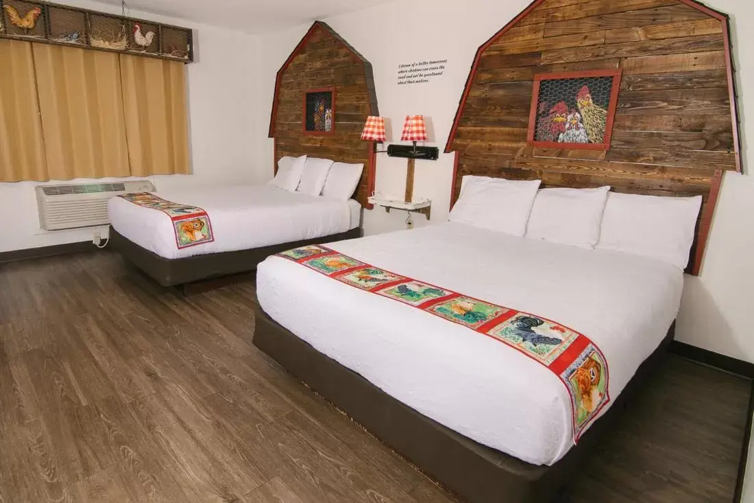 Bed in Riverside Inn