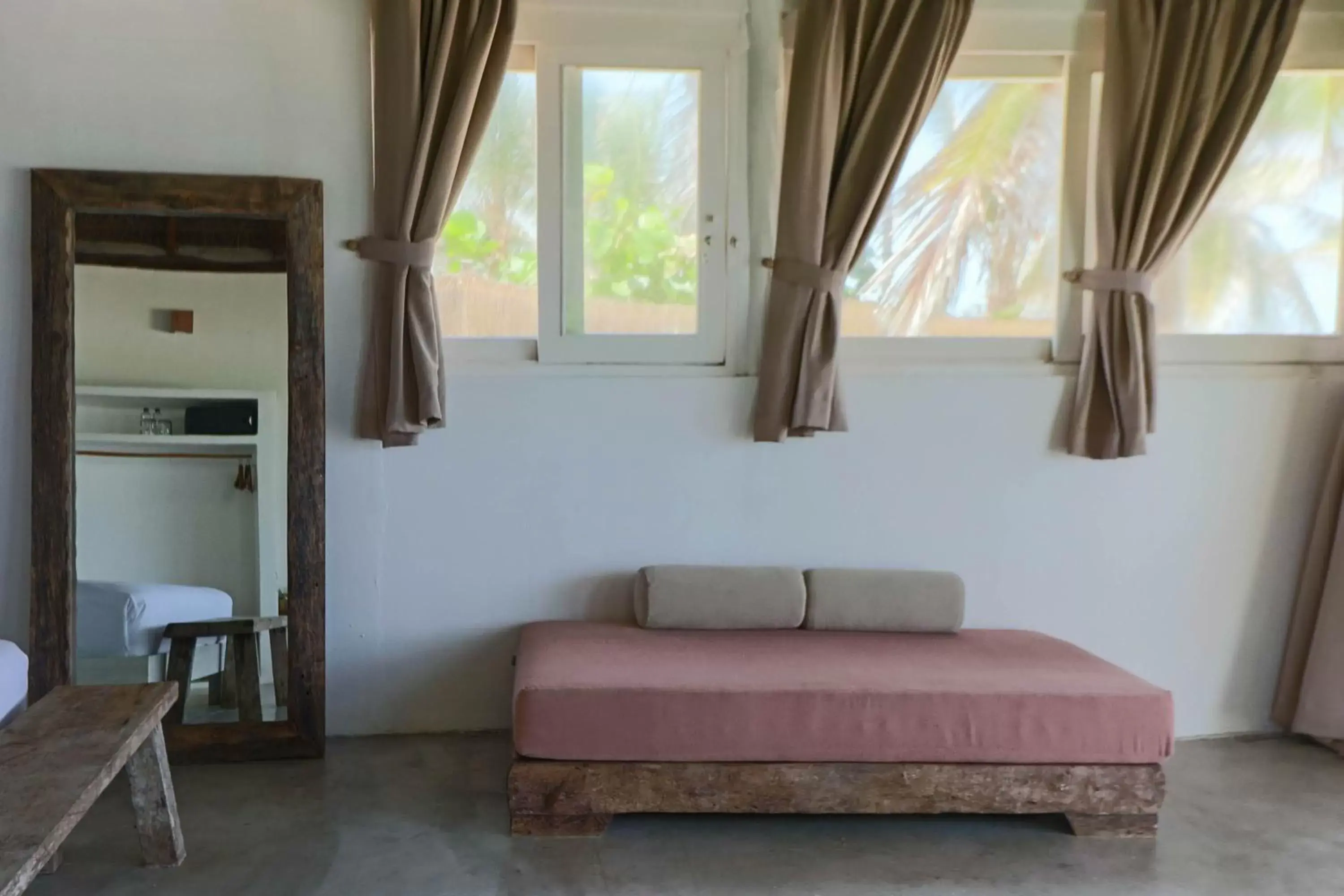 Seating Area in Tuup Tulum Oceanfront or road side rooms