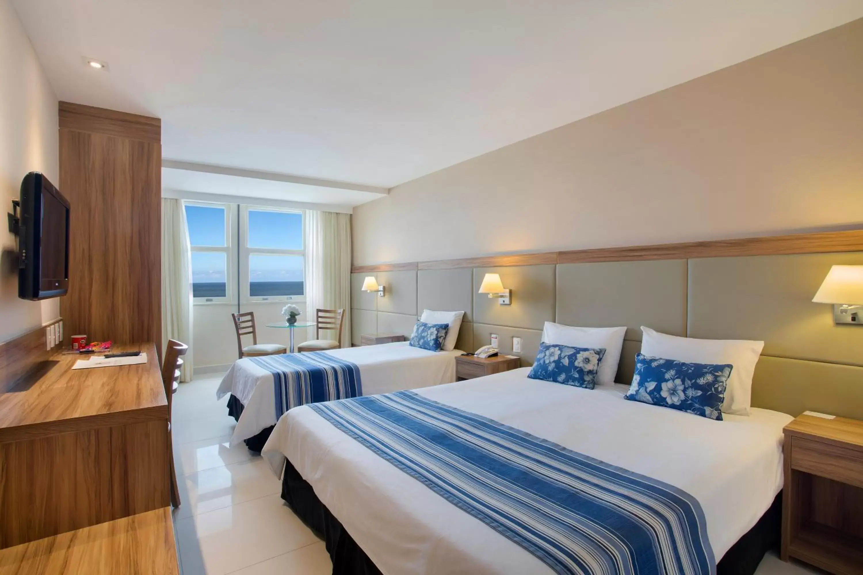 Bed in Hotel Atlantico Praia