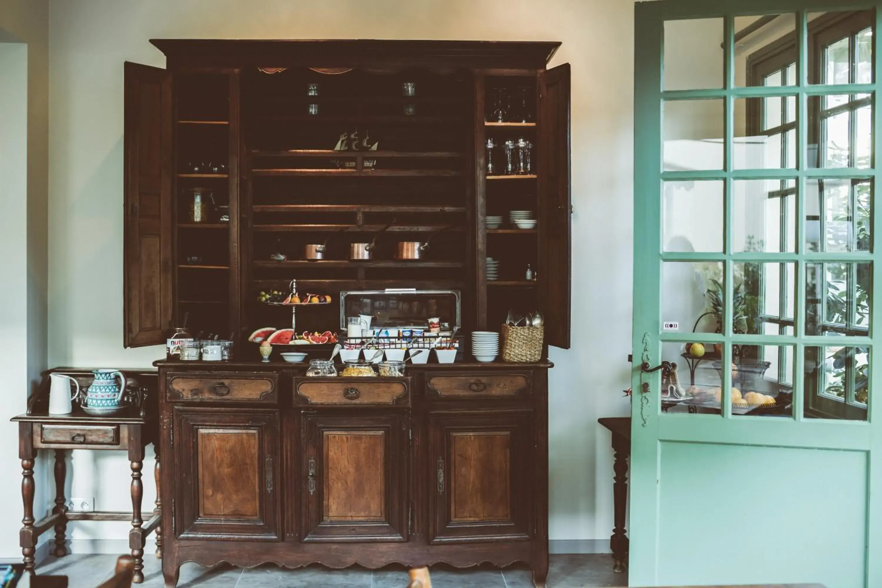 Buffet breakfast in Hotel Le Ponteil Buffet breakfast in Hotel Le Ponteil