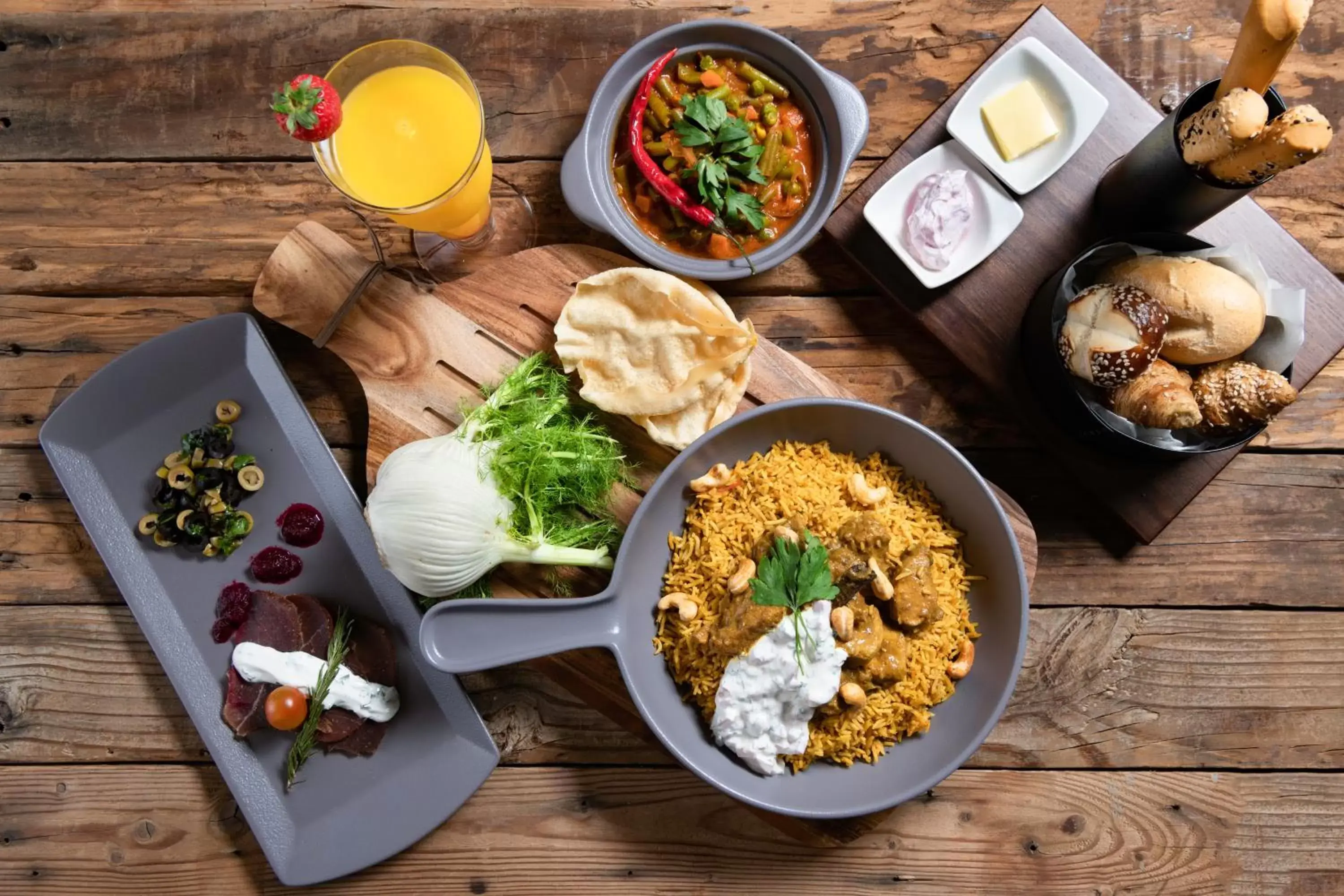 Food close-up, Lunch and Dinner in Radisson Blu Hotel, Jeddah Corniche