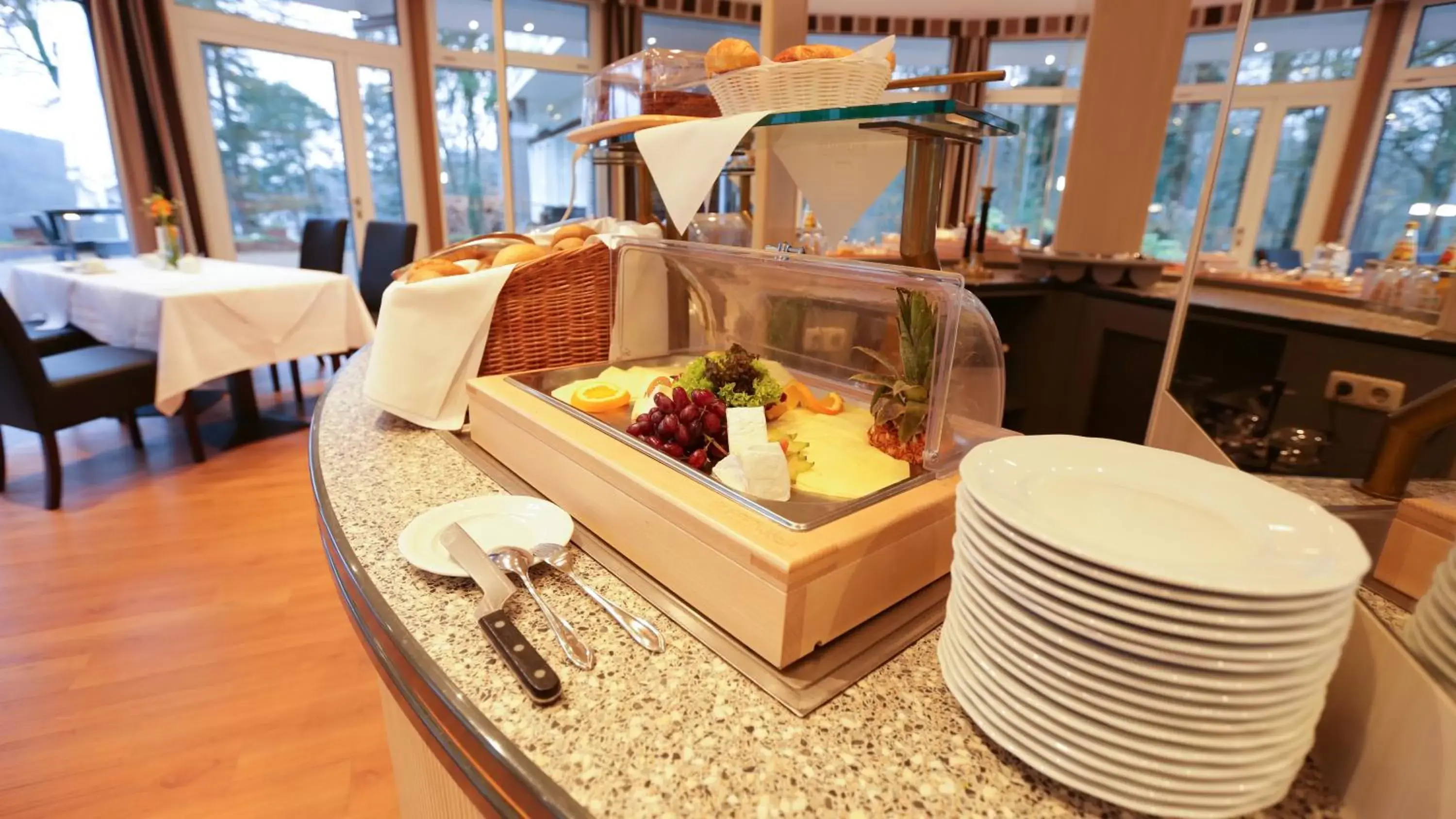 Buffet breakfast in Hotel Waldhalle