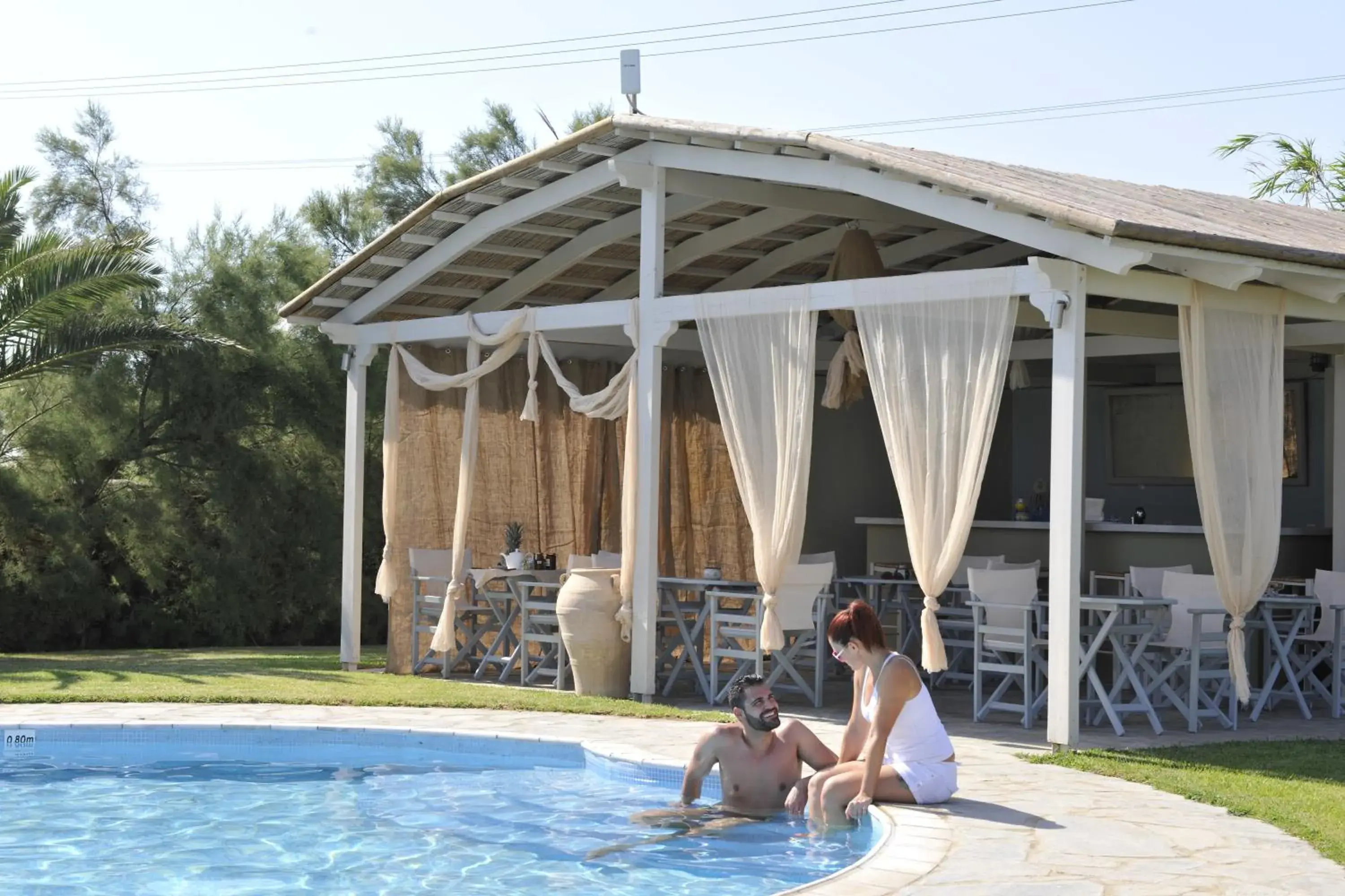 Lounge or bar, Swimming Pool in Ammos Naxos Exclusive Apartment