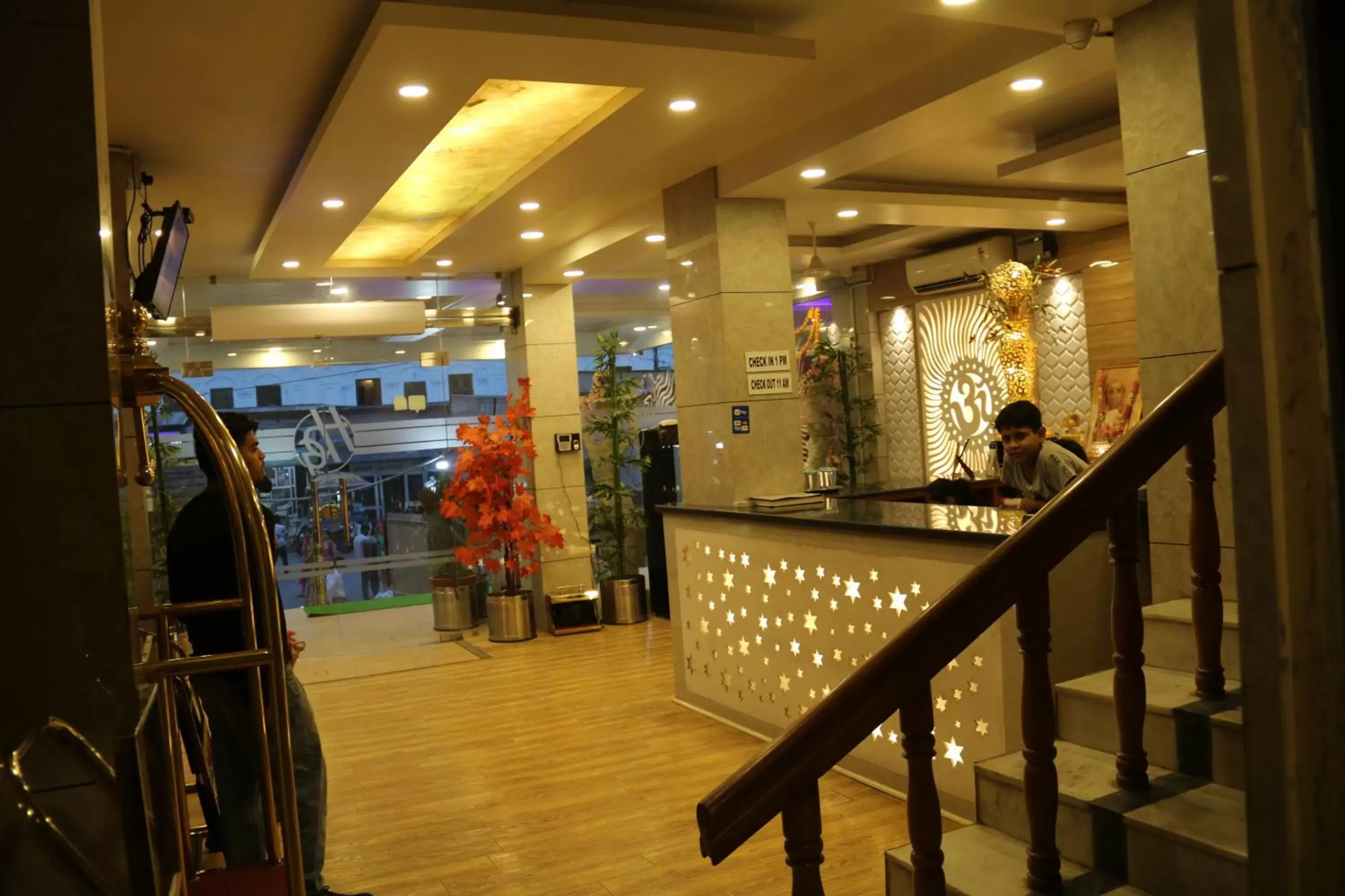 Lobby or reception in Paradise Ganga - A River Side Hotel Lobby or reception in Paradise Ganga - A River Side Hotel