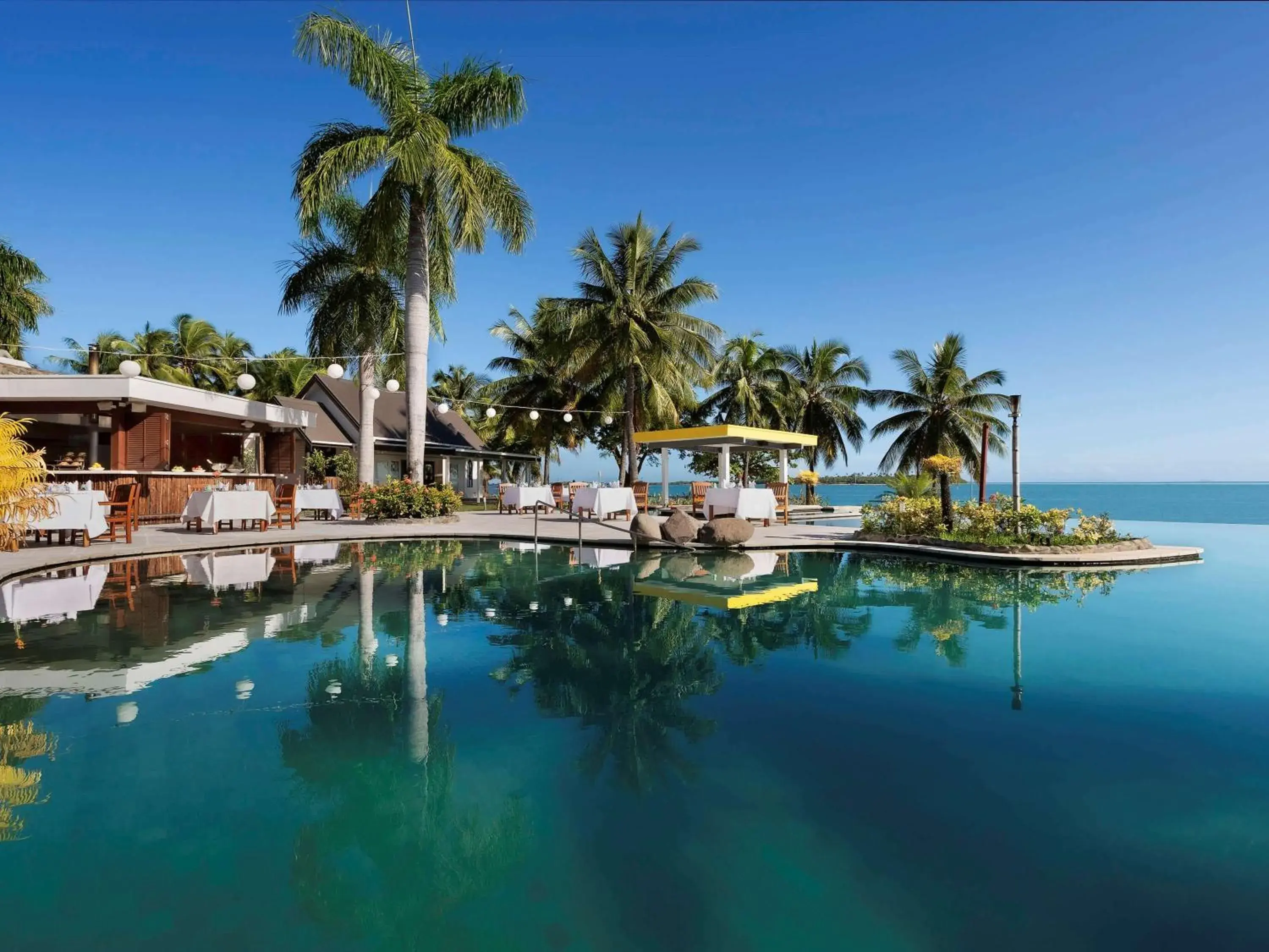 Property building, Swimming Pool in Sofitel Fiji Resort & Spa