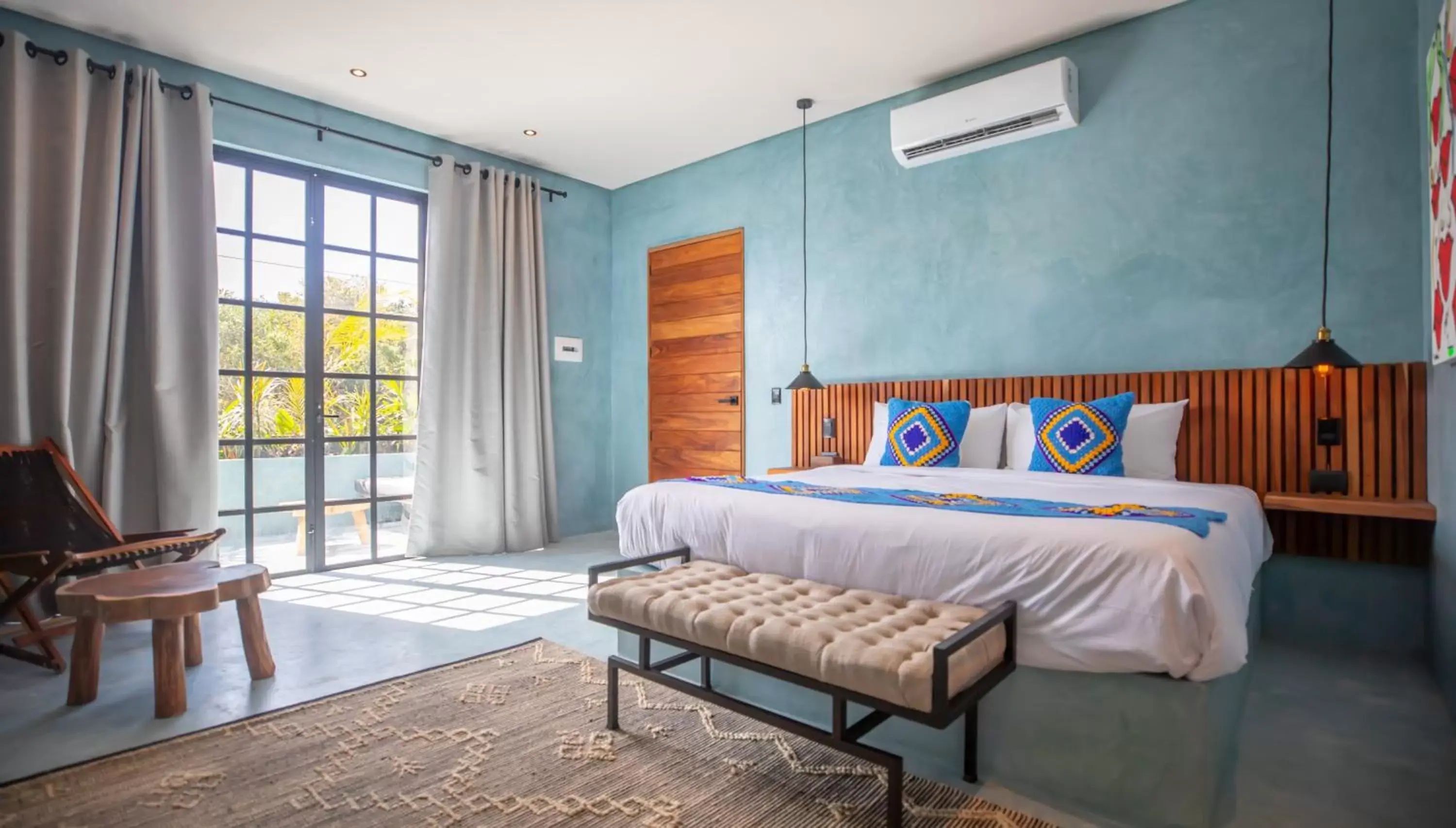 Bed in Turquoise Tulum Hotel