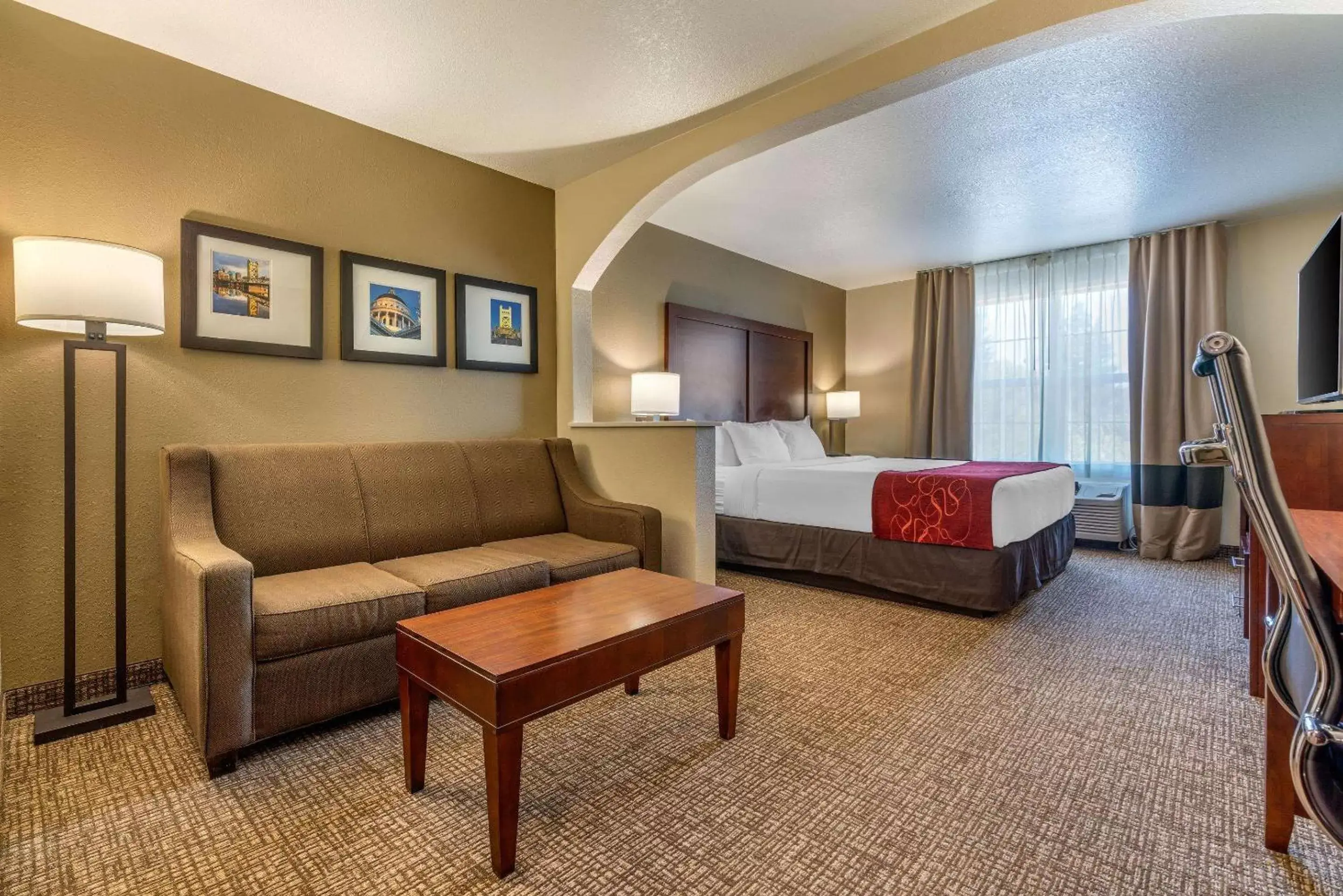 King Suite with Sofa Bed and Partial Divider - Non-Smoking in Comfort Suites Downtown Sacramento