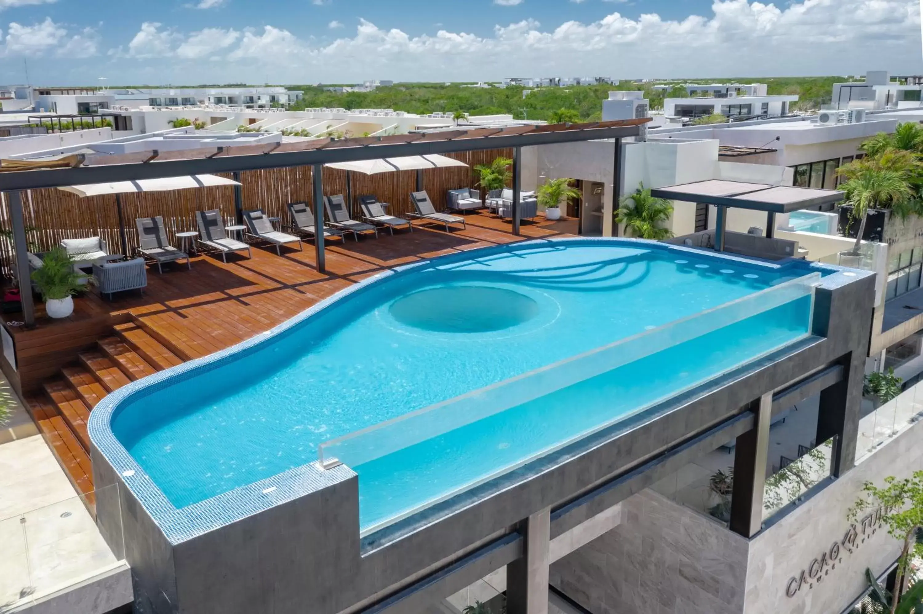 Pool View in Cacao Tulum -Luxury Condos-