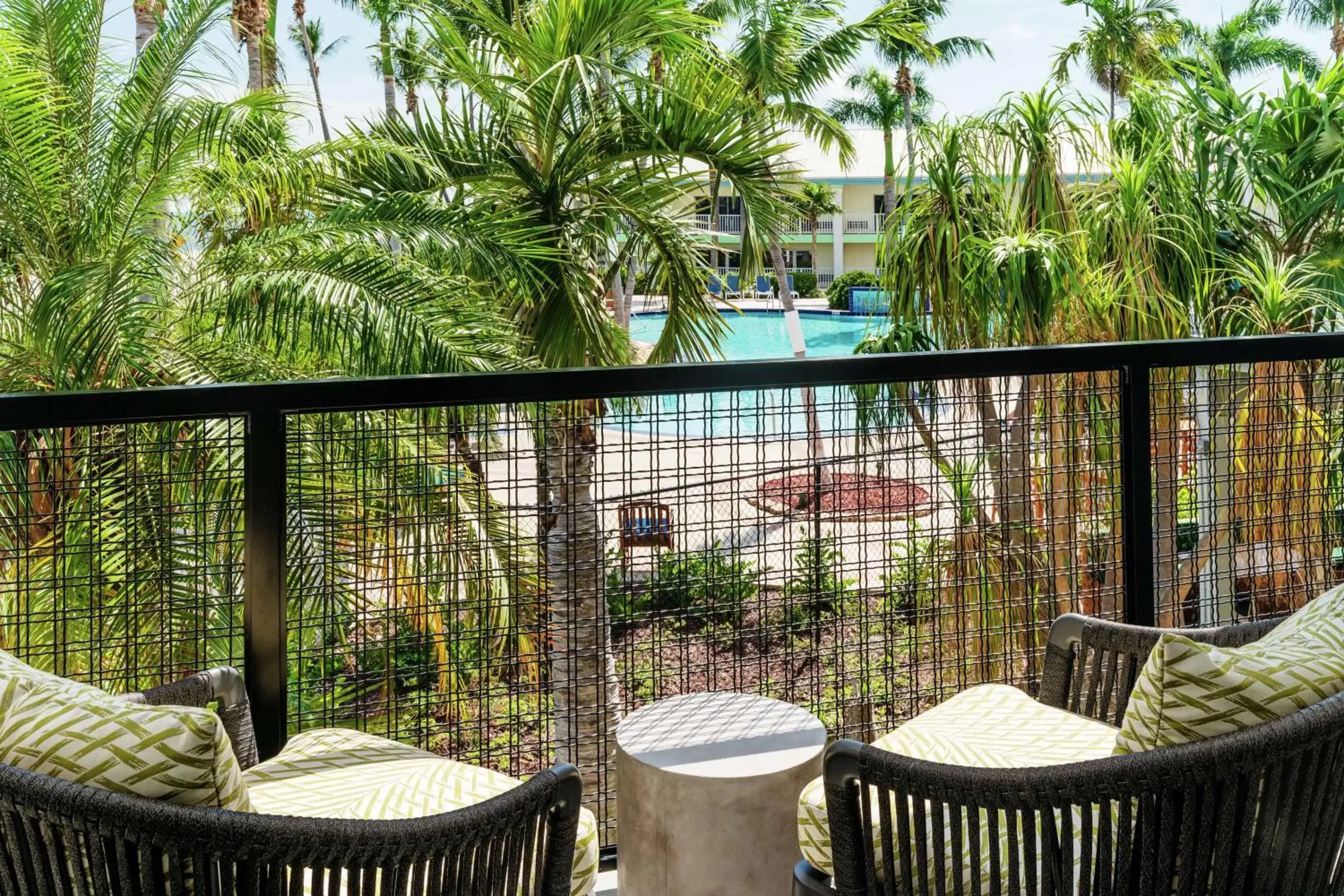 Patio, Balcony/Terrace in Hampton Inn Key West FL