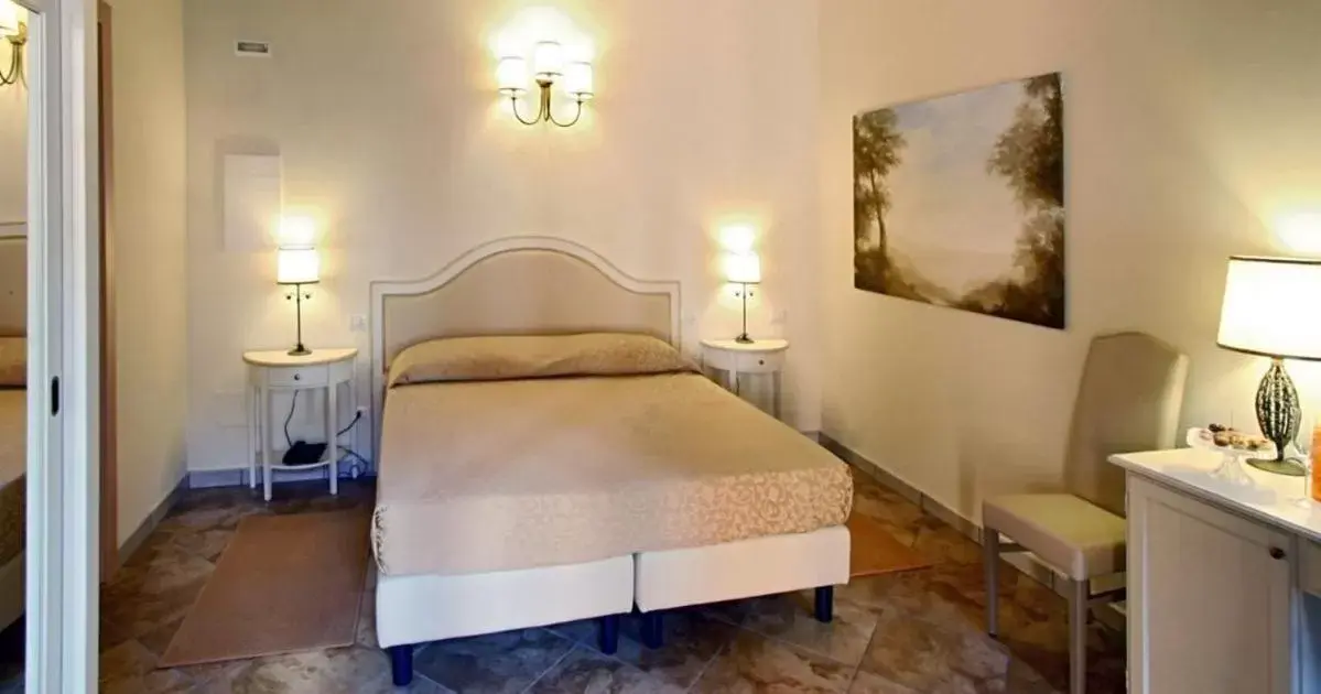 Bed in Hotel Villa Borghesi