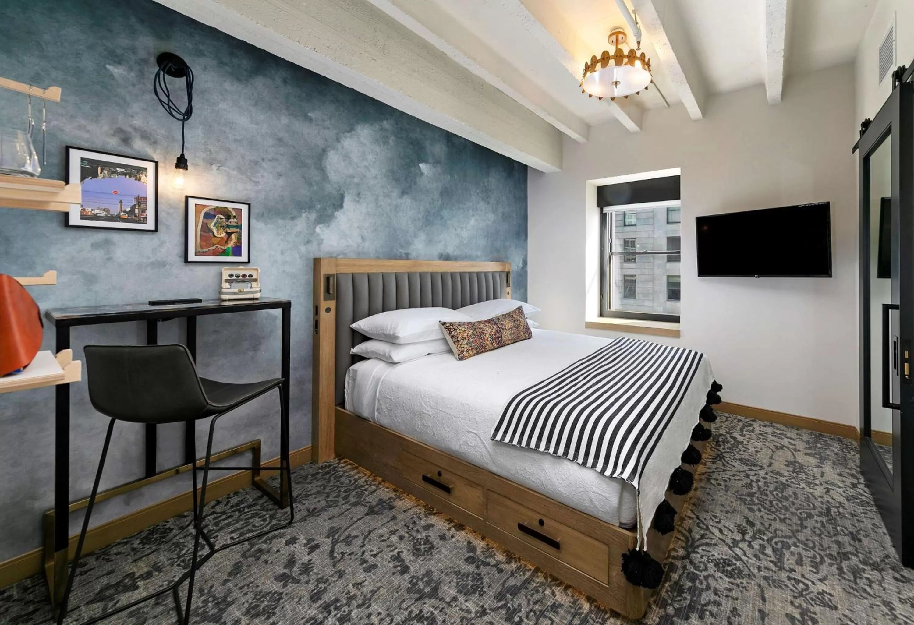 Bedroom, Bed in The Wayfarer Downtown LA, Tapestry Collection by Hilton