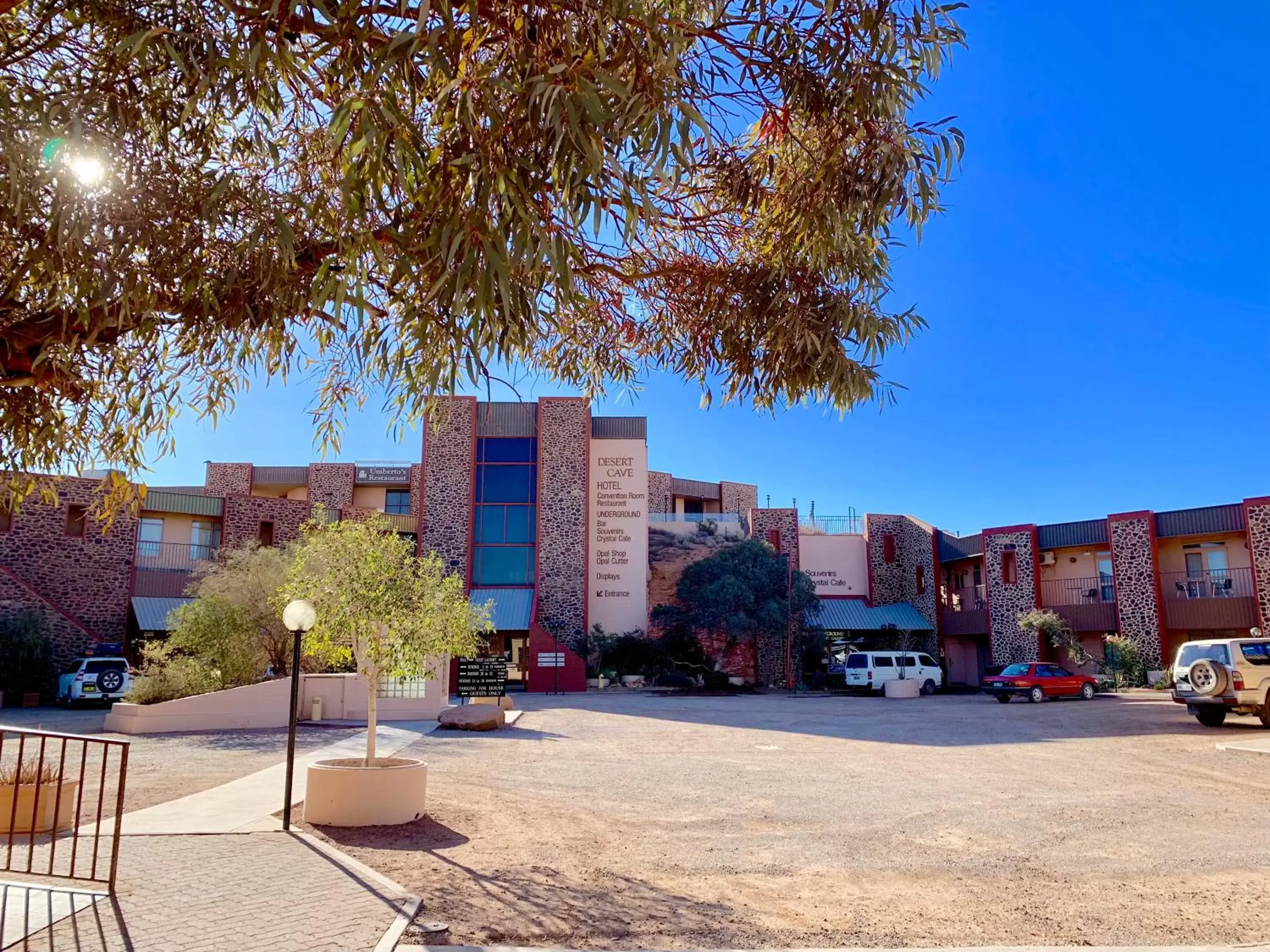 Property building in Desert Cave Hotel