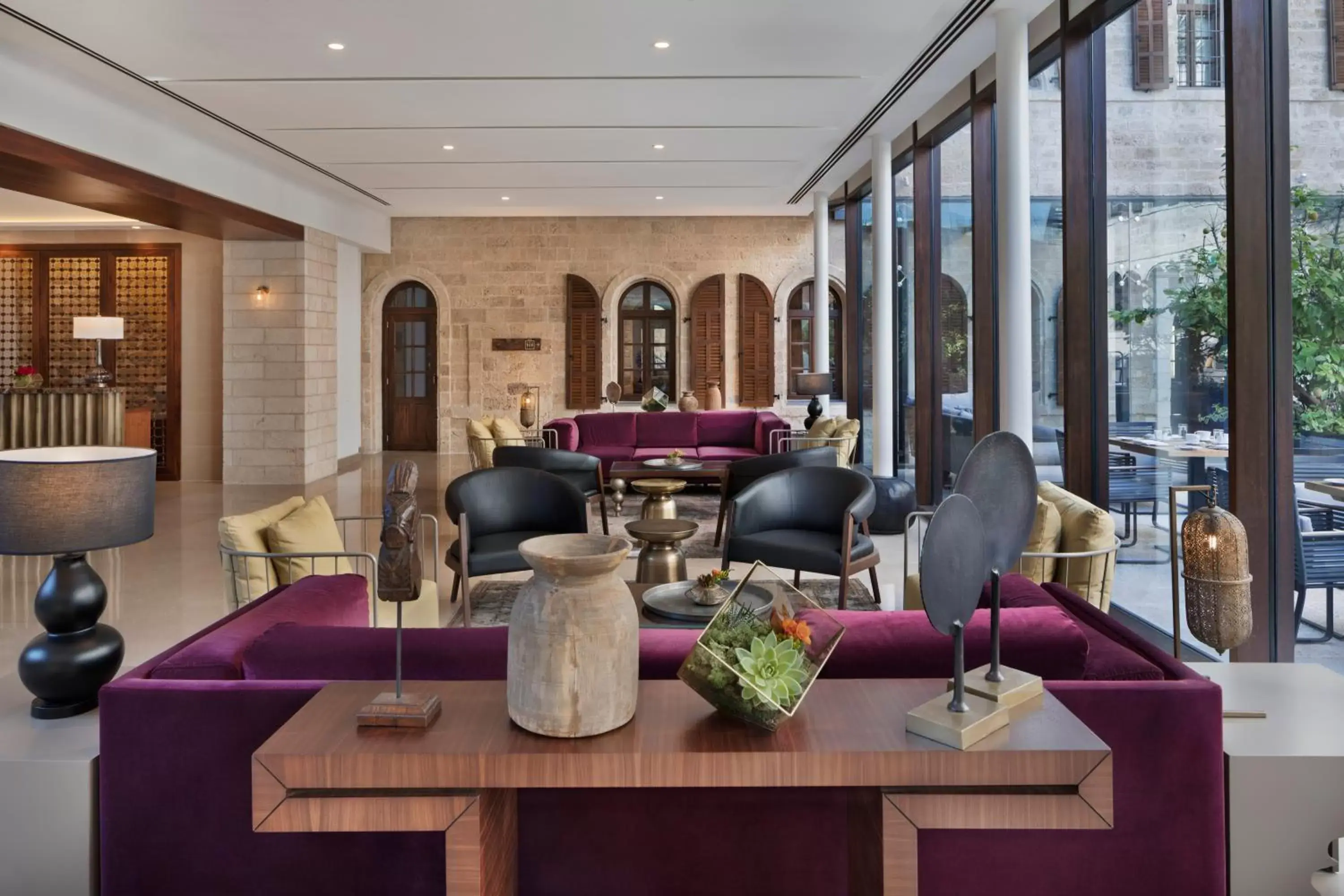 Lobby or reception in The Setai Tel Aviv, a Member of the leading hotels of the world