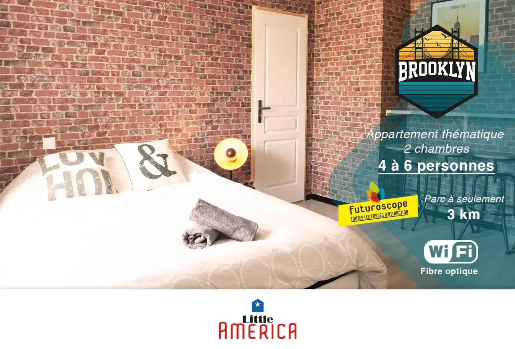 Logo/Certificate/Sign, Bed in Little America - Appart Hôtel 3km Futuroscope
