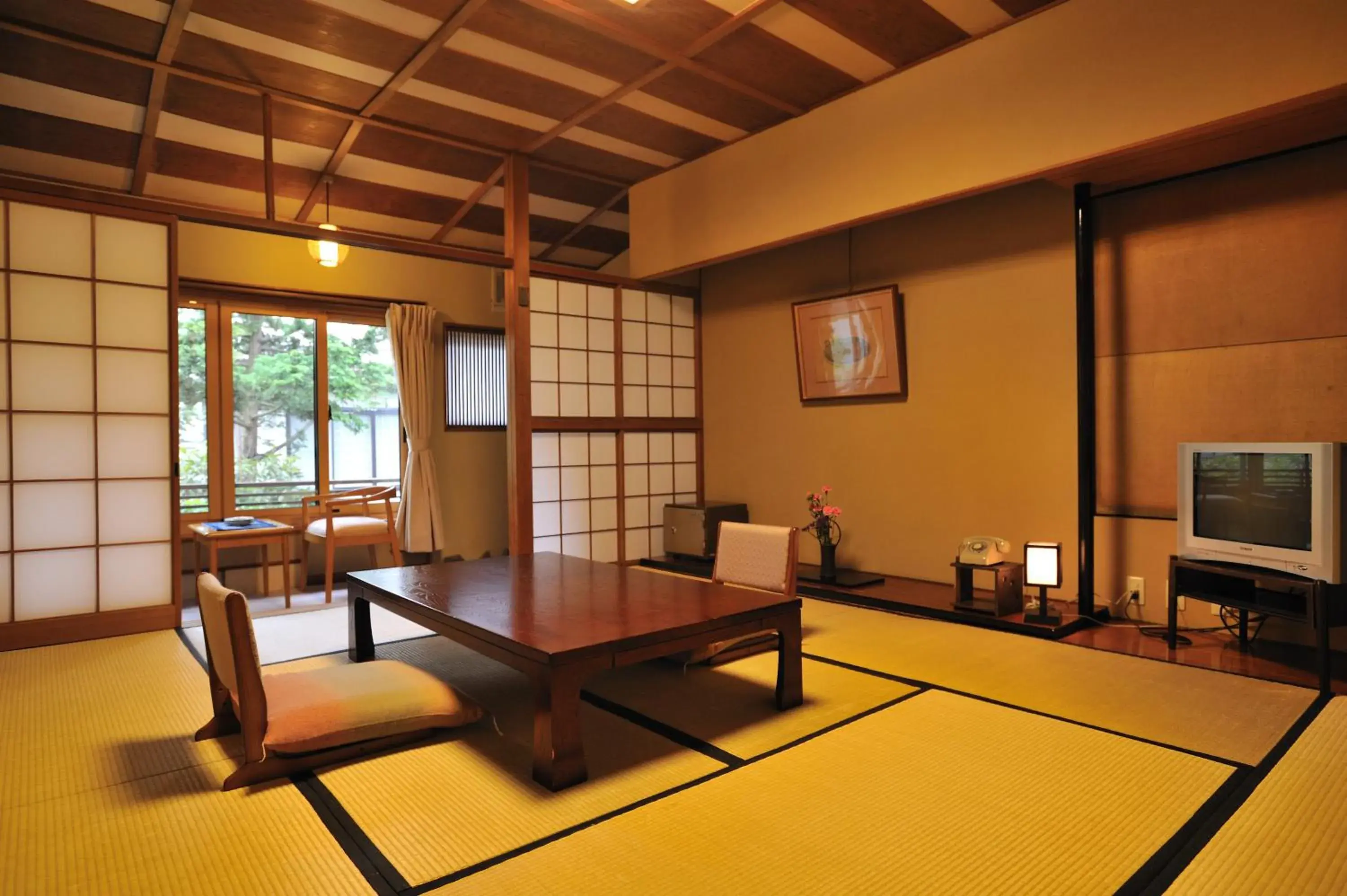 Seating Area in Shibu Onsen Kokuya