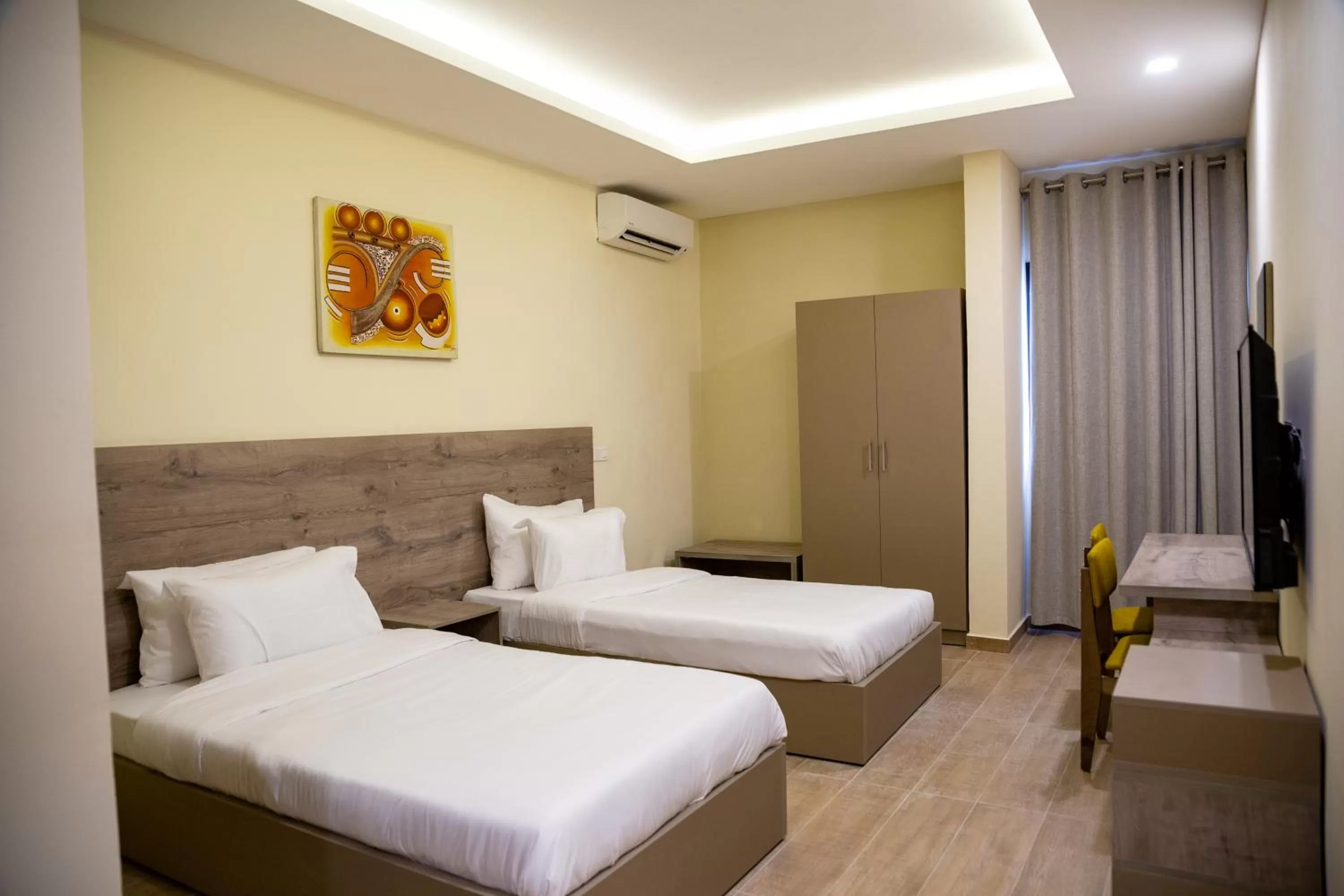 Bed in Silver Moon Hotel