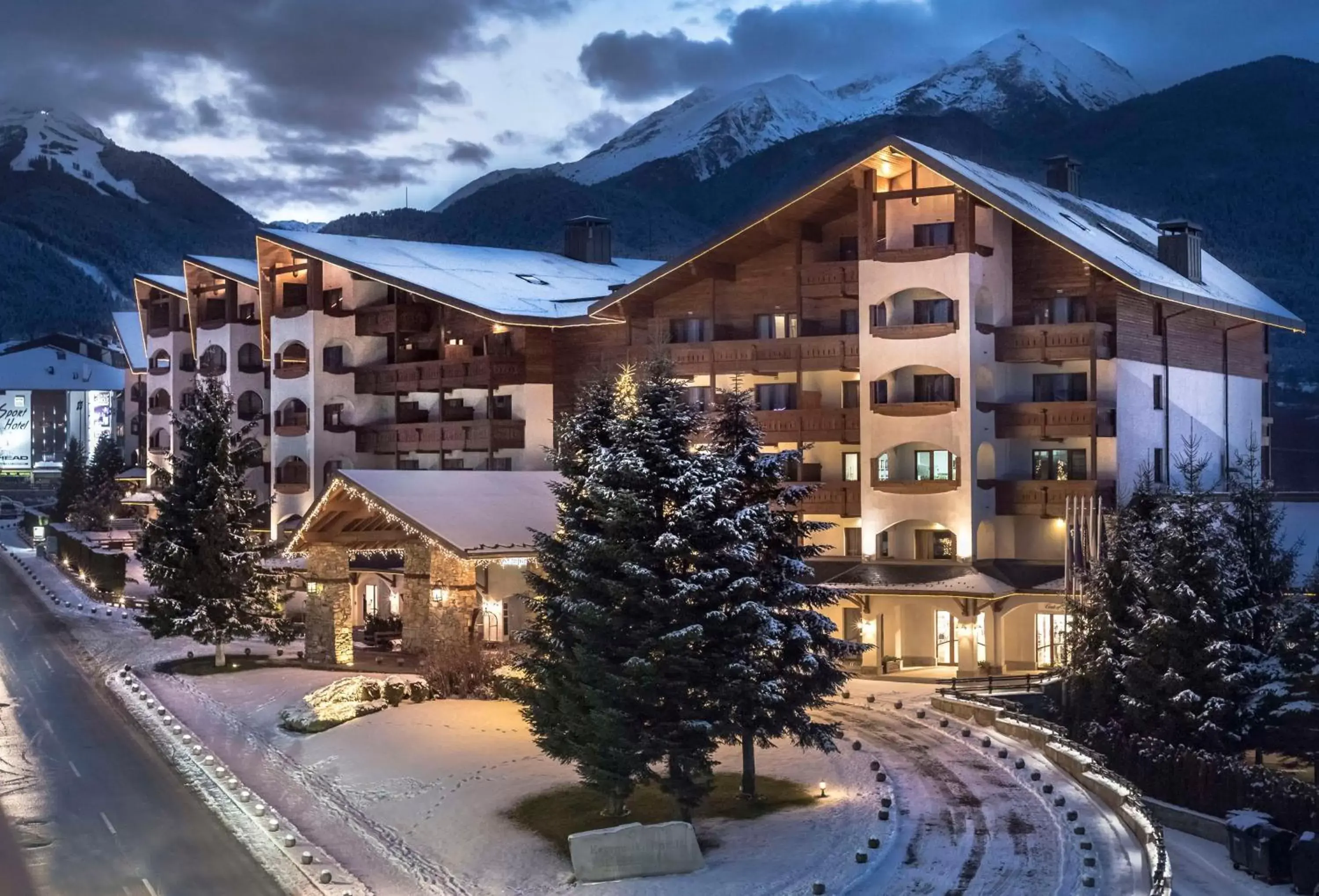 Property building, Winter in Kempinski Hotel Grand Arena Bansko