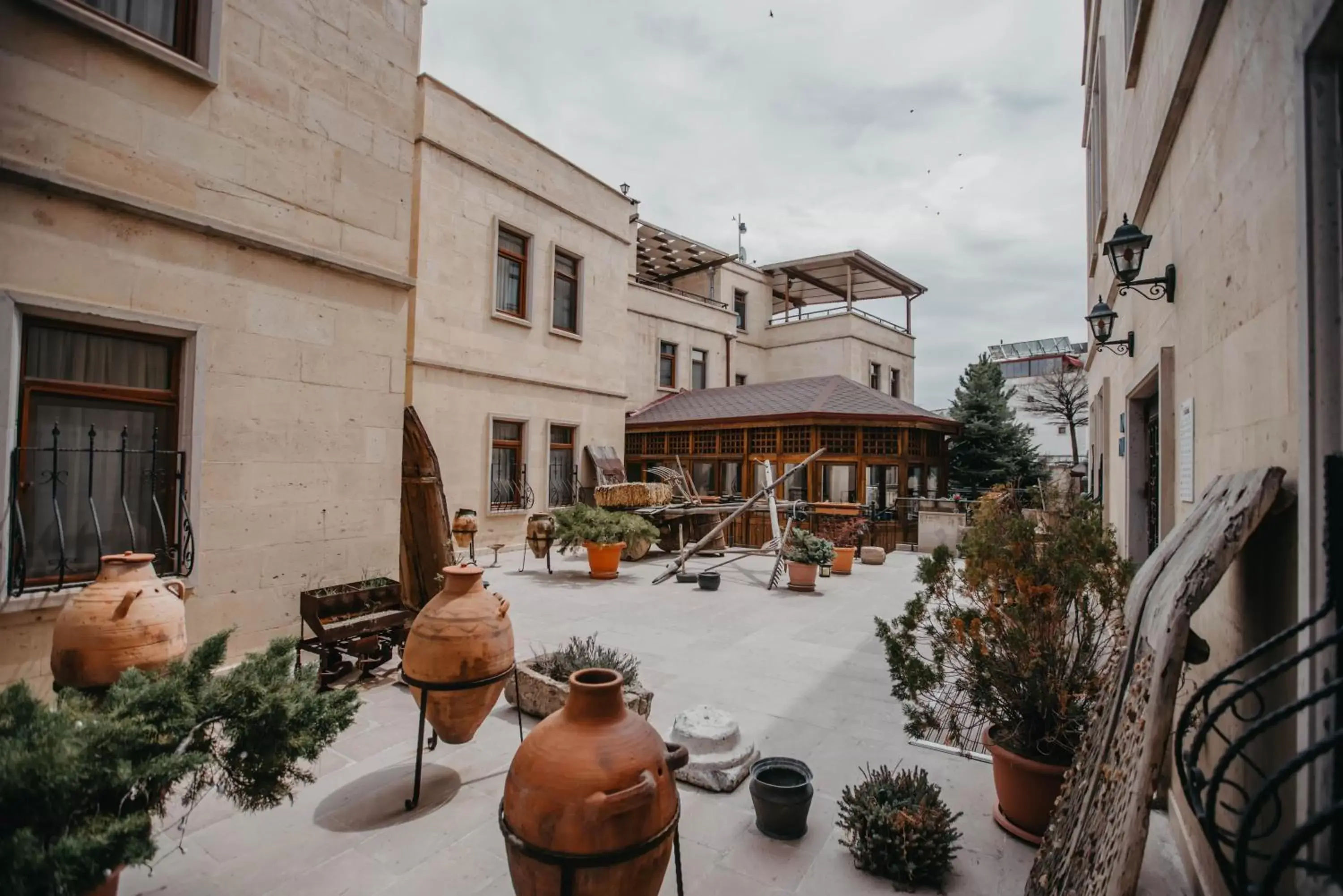 Garden in Royal Stone Houses - Goreme