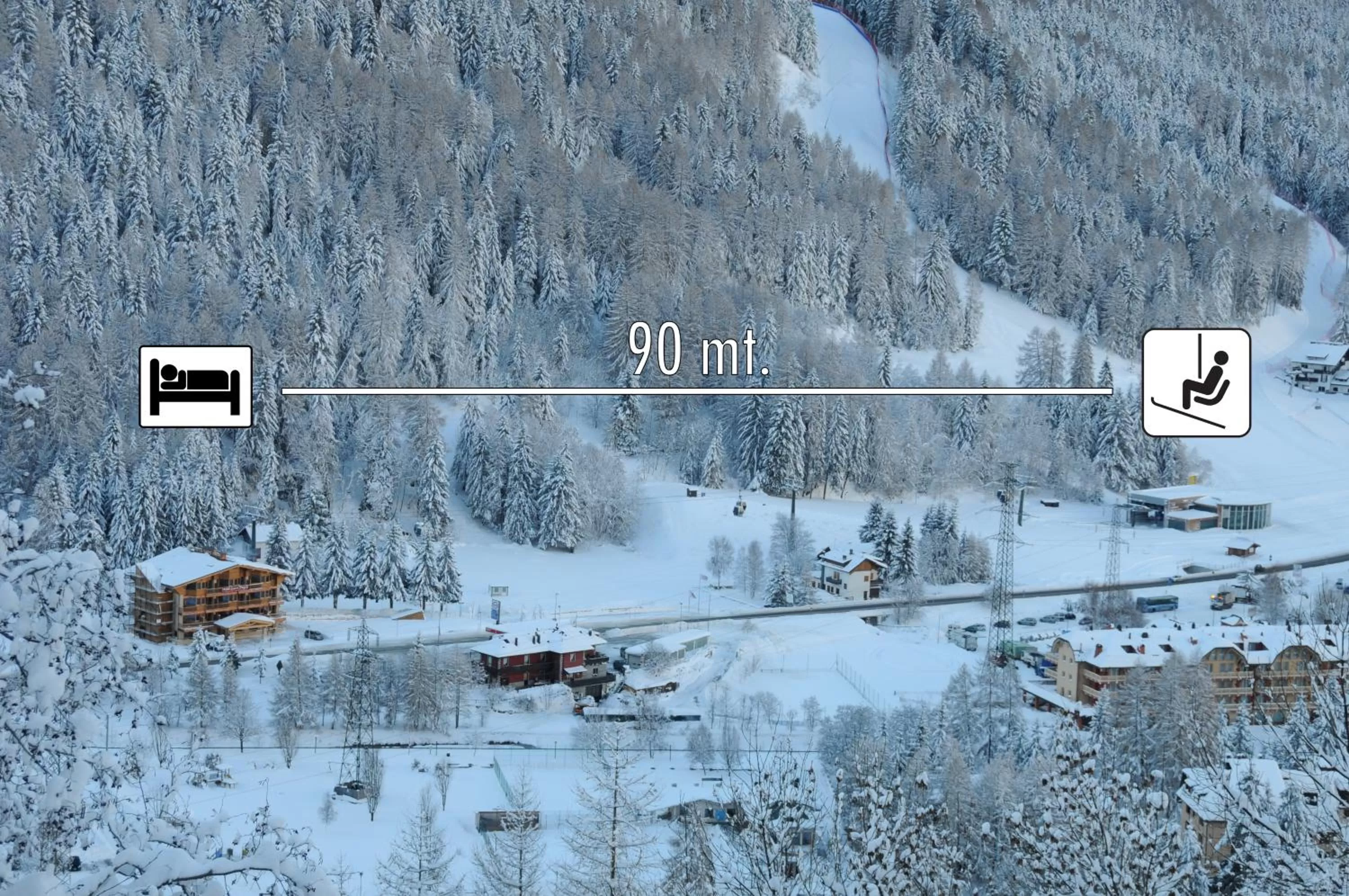 Skiing in Hotel Garni Pegrà