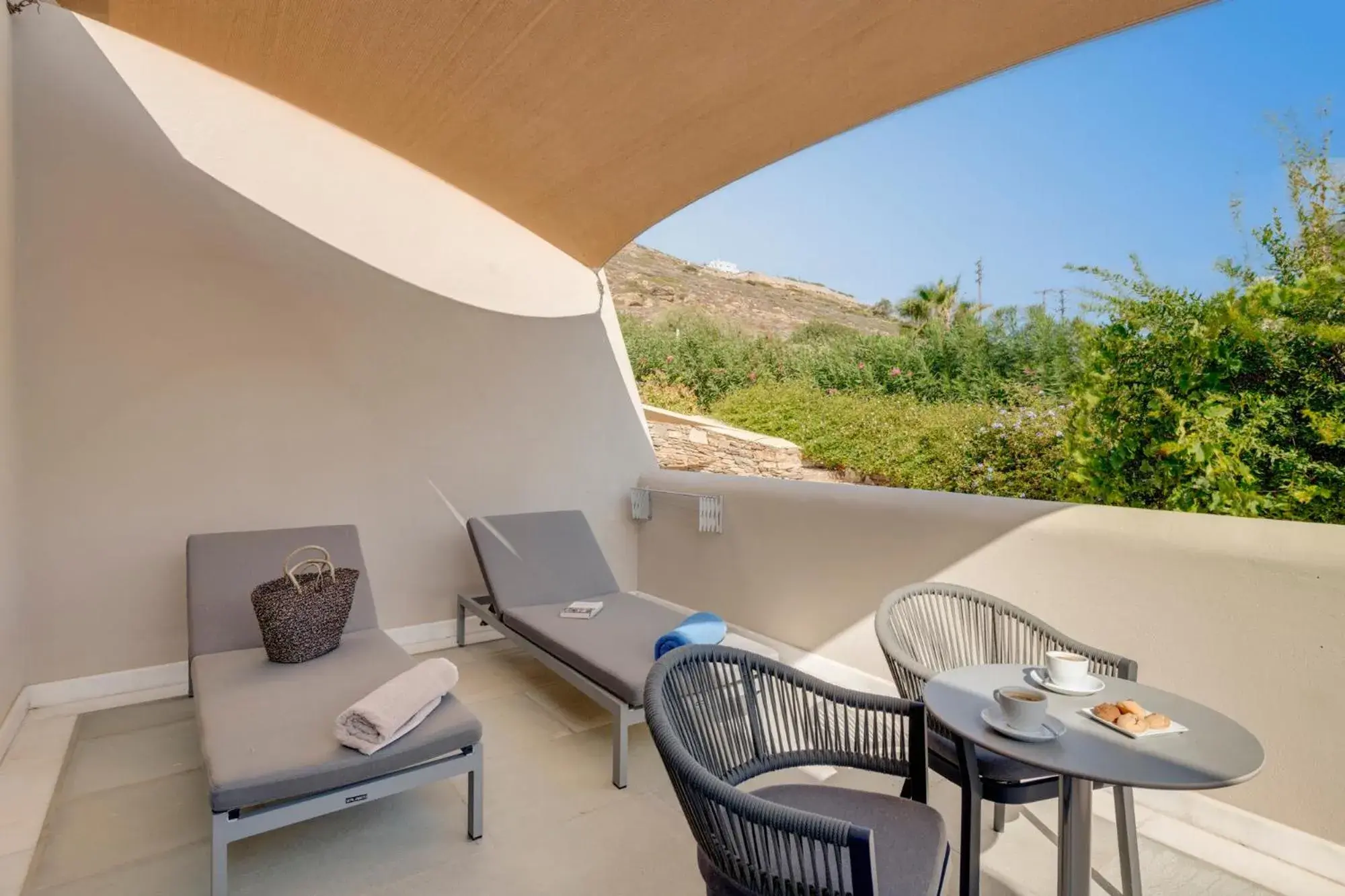 Balcony/Terrace in Kouros Art Hotel (Adults Only)