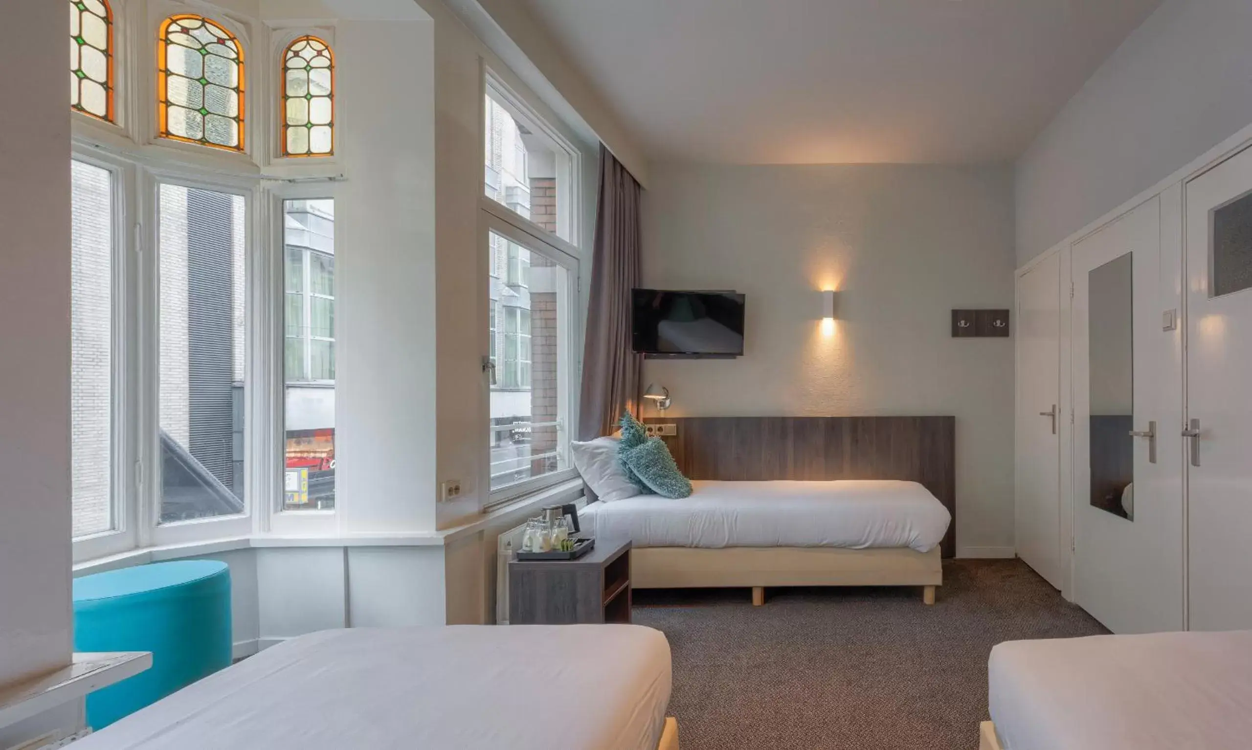 Bed, Seating Area in Hotel De Gerstekorrel
