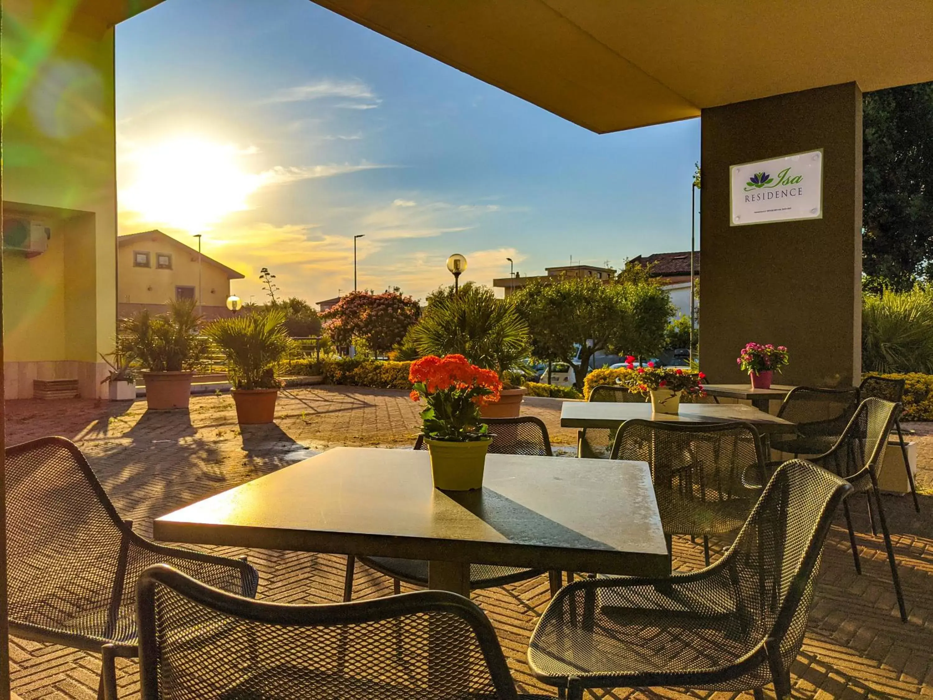 Patio in Isa Residence Fiumicino Airport