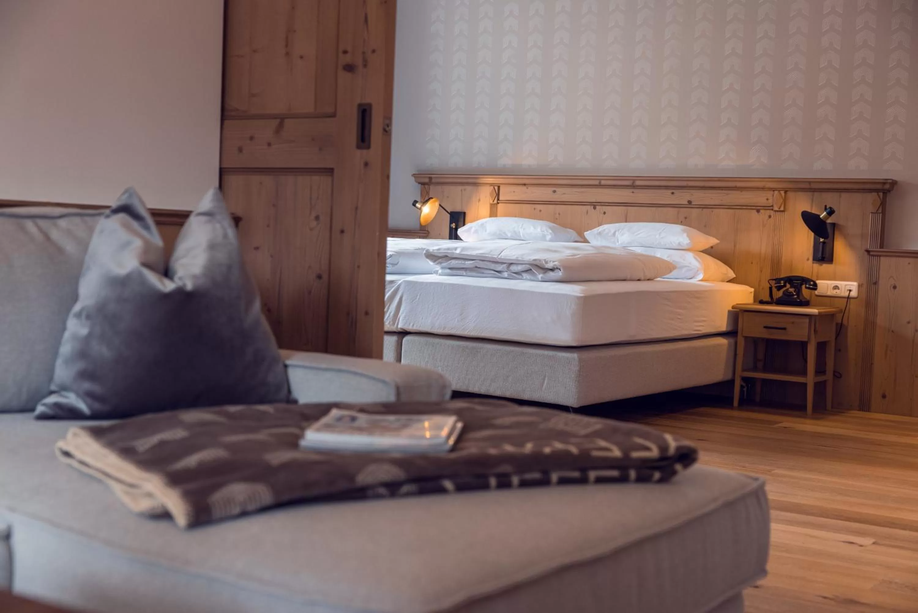 Bed in Alpine Hideaway ZILLERTALERHOF - 4 Sterne Superior