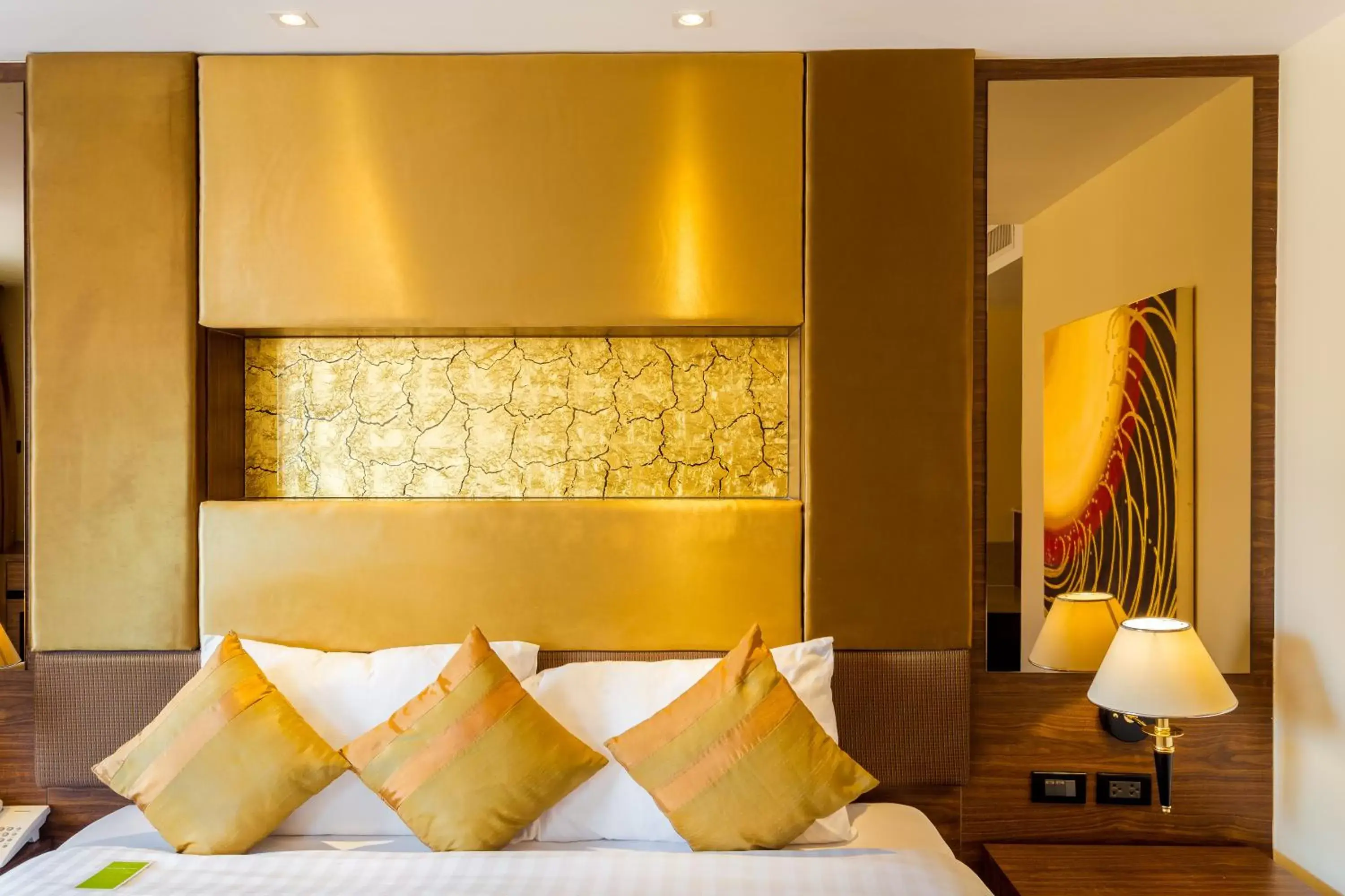 Balcony/Terrace, Bed in Nova Gold Hotel by Compass Hospitality