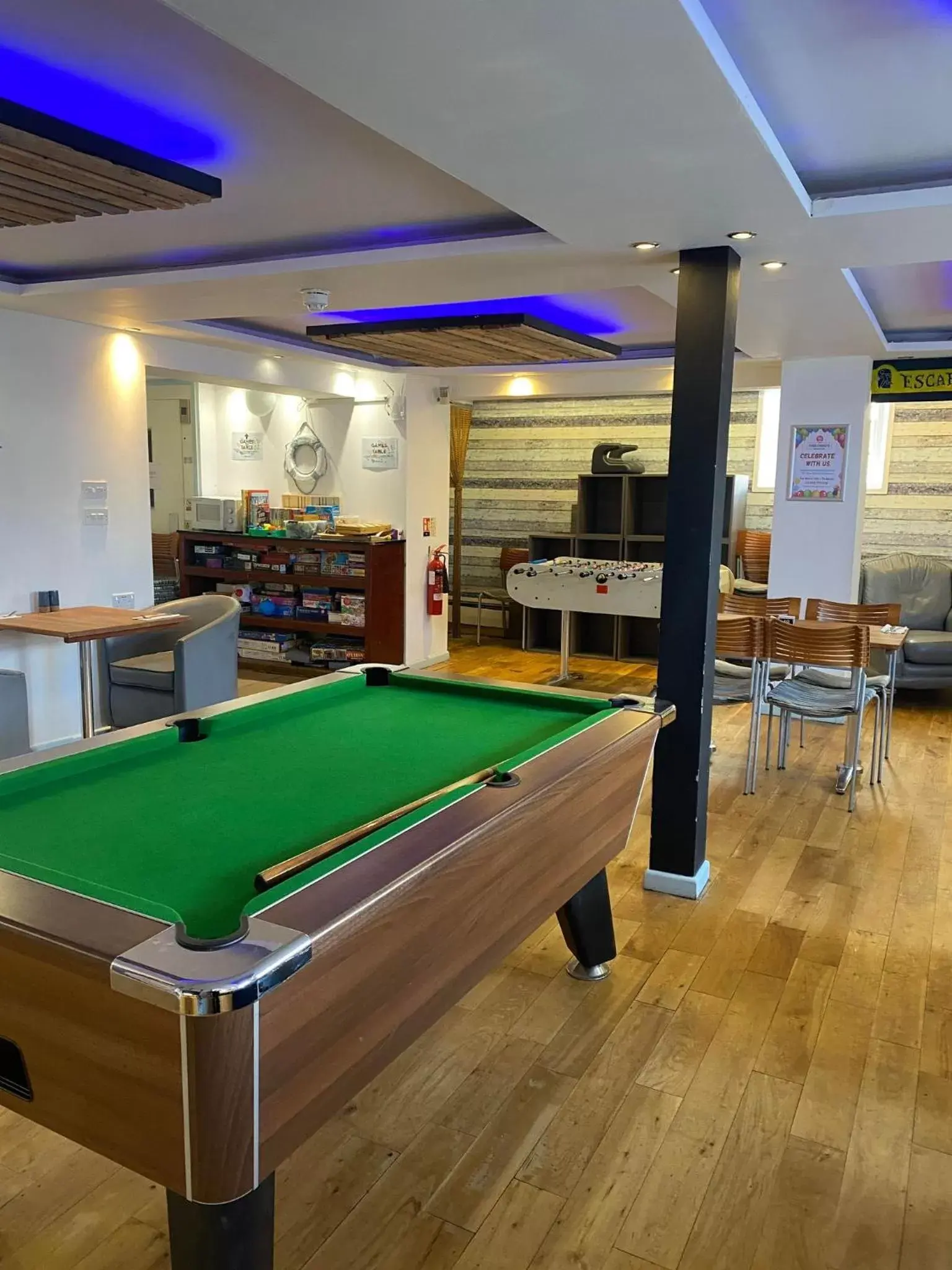 Game Room, Billiards in The Jubilee Hotel - with Spa and Restaurant and Entertainment