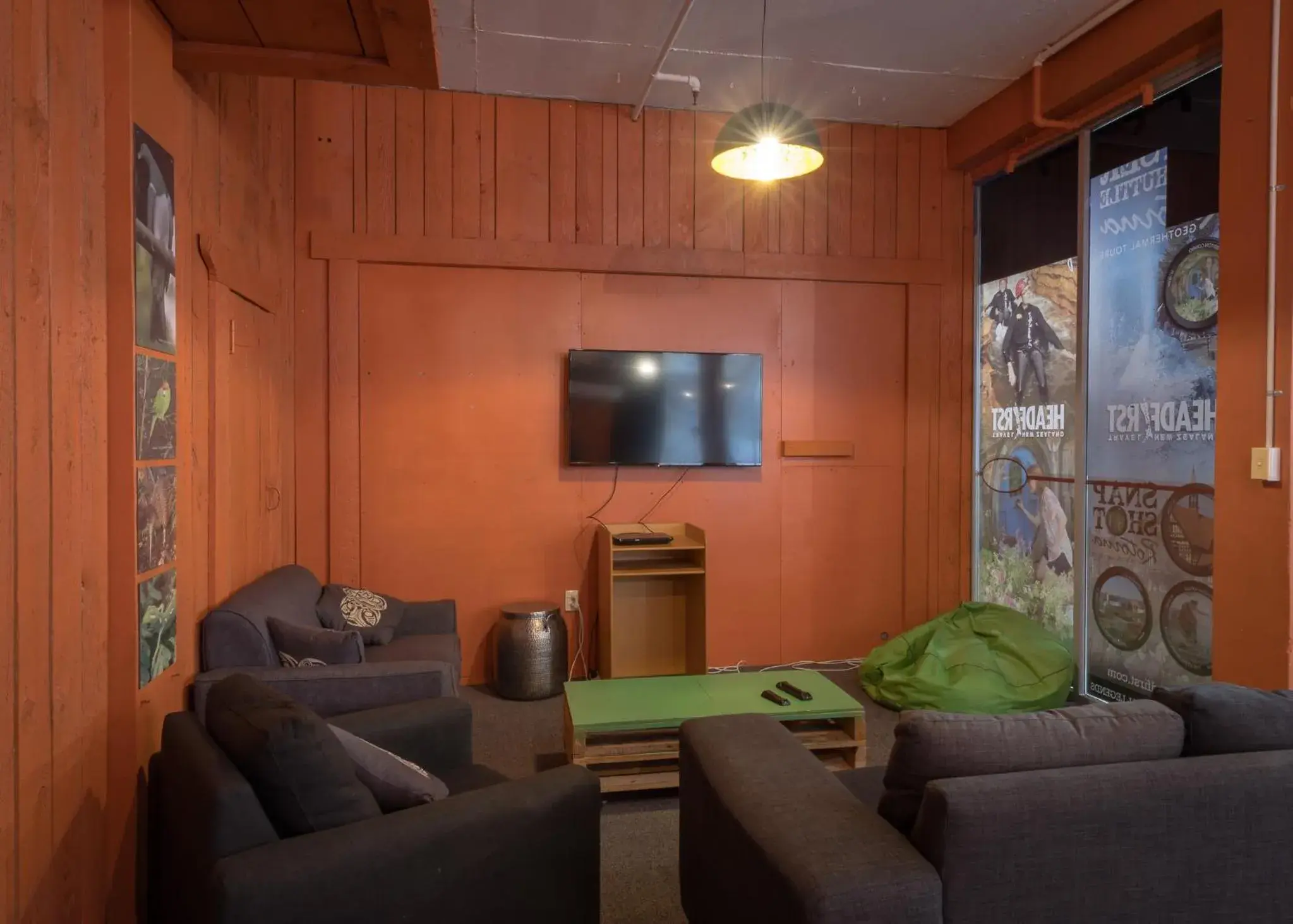 Communal lounge/ TV room, Seating Area in Rock Solid Backpackers