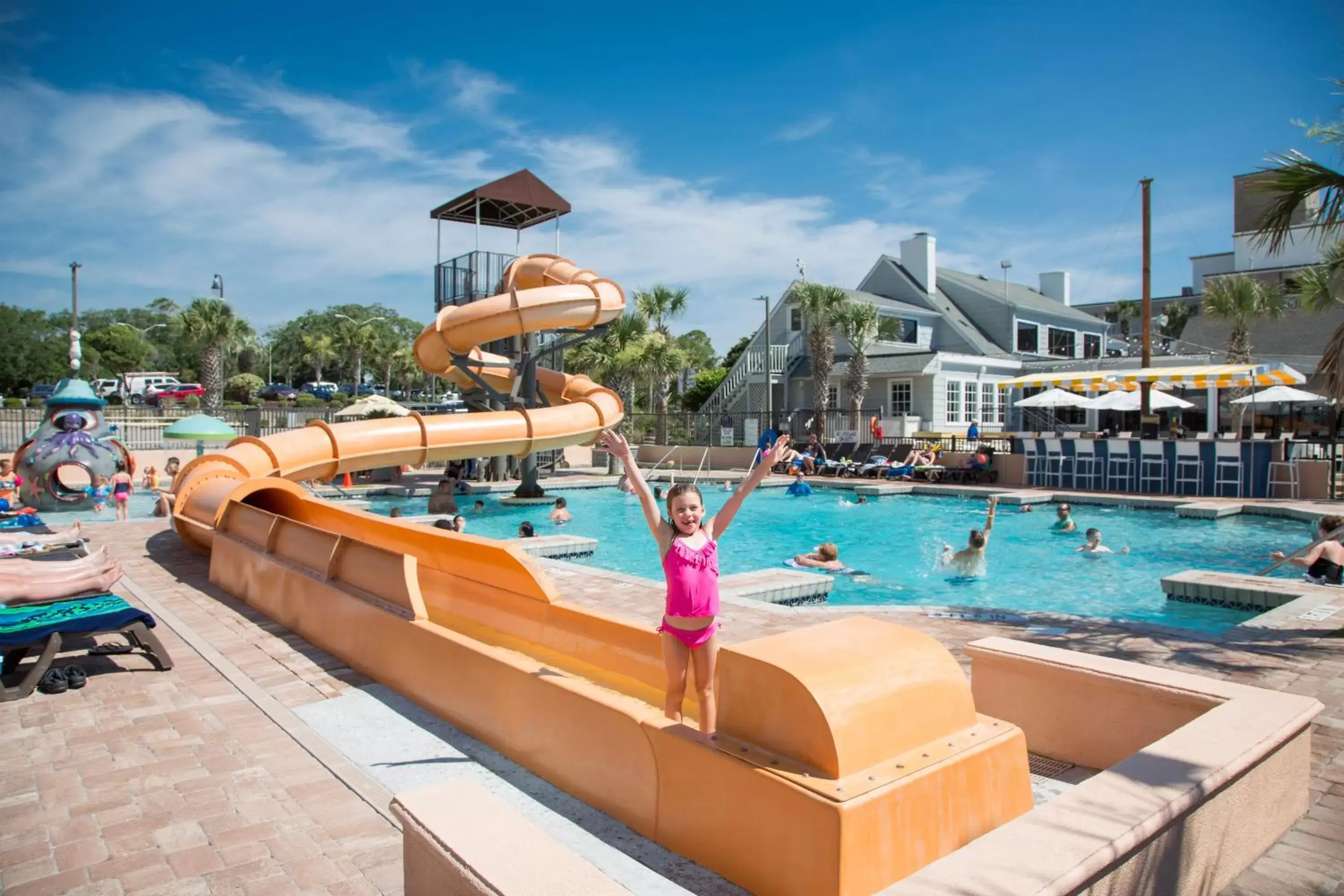 Aqua park, Swimming Pool in Caribbean Resort Myrtle Beach