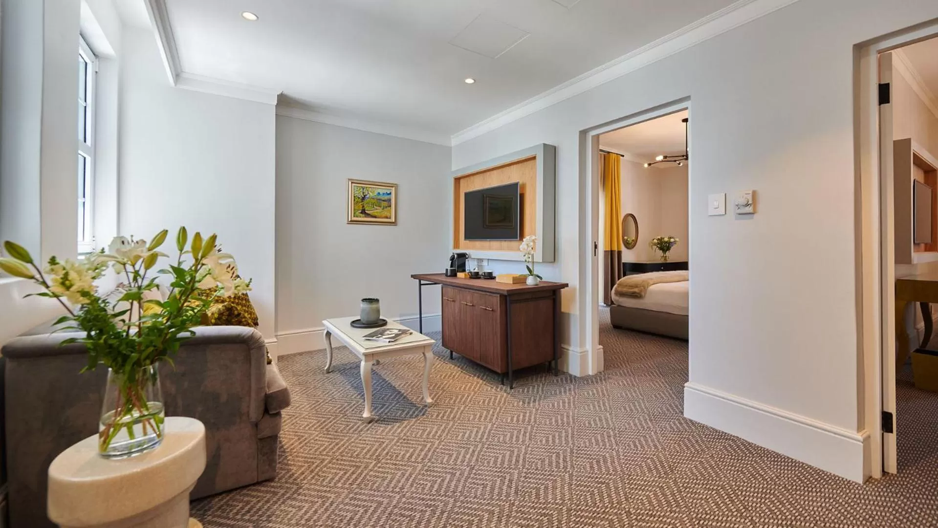 Seating area, Bed in The Winchester Hotel by NEWMARK