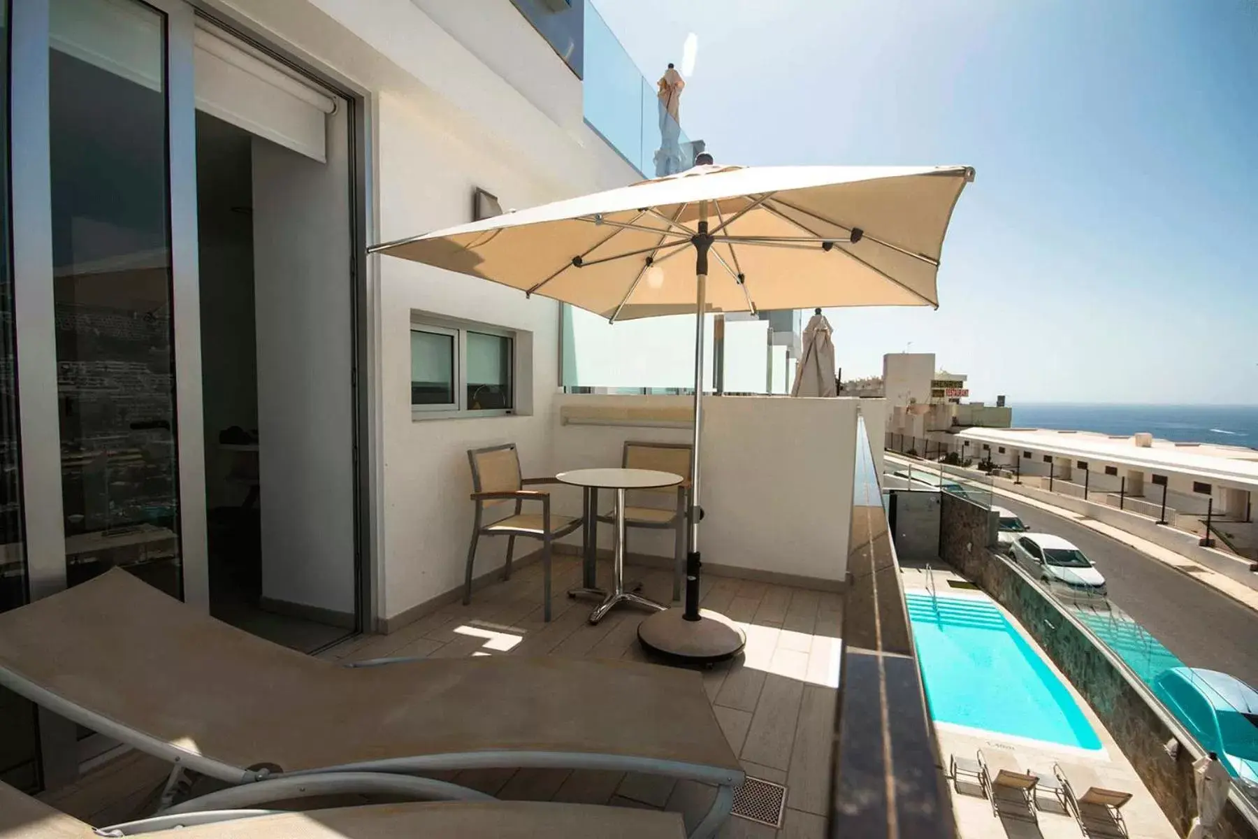 Balcony/Terrace, Swimming Pool in IG Nachosol Atlantic & Yaizasol by Servatur - Adults Only