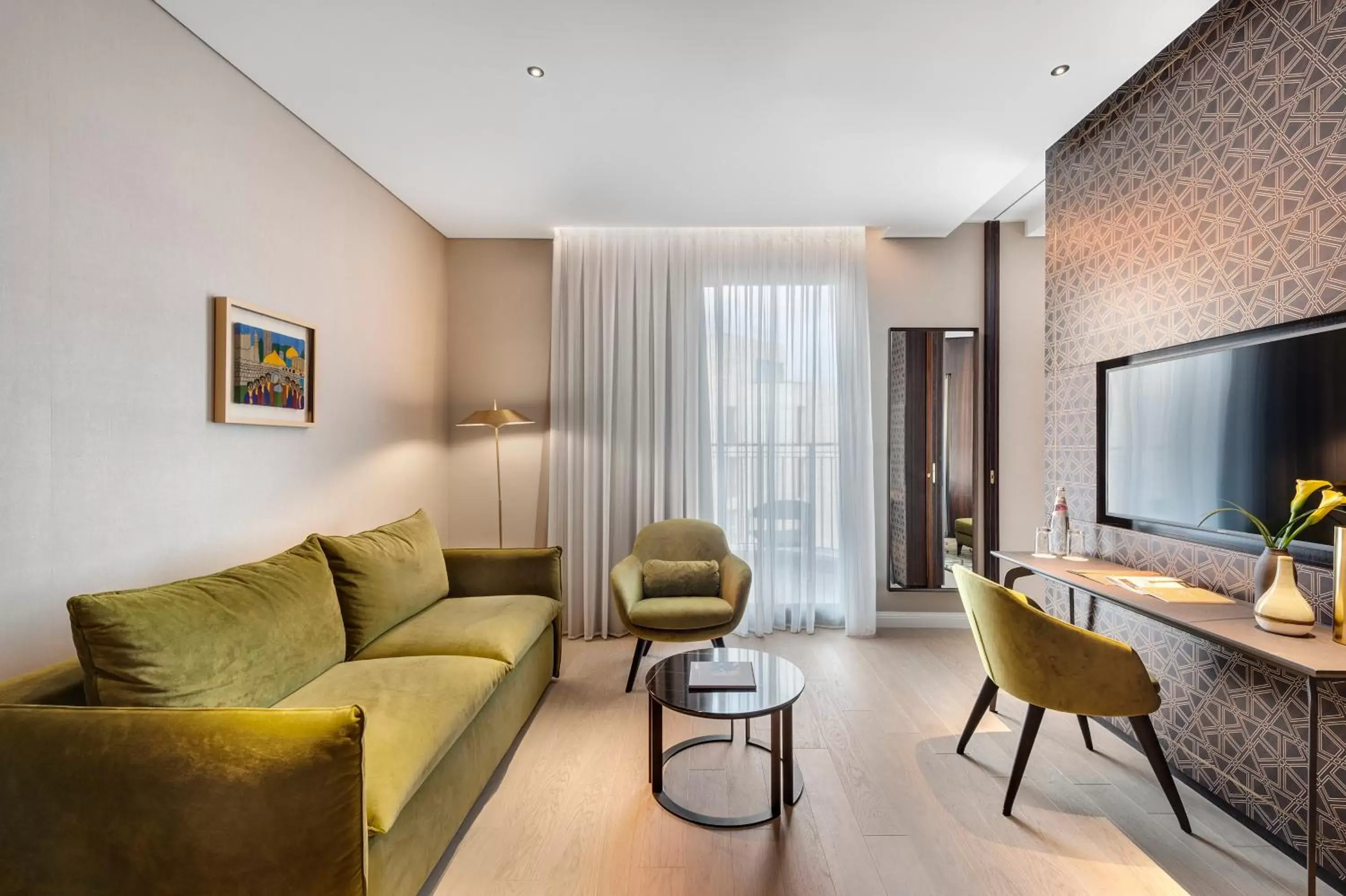 Living room, Seating Area in The Inbal Jerusalem