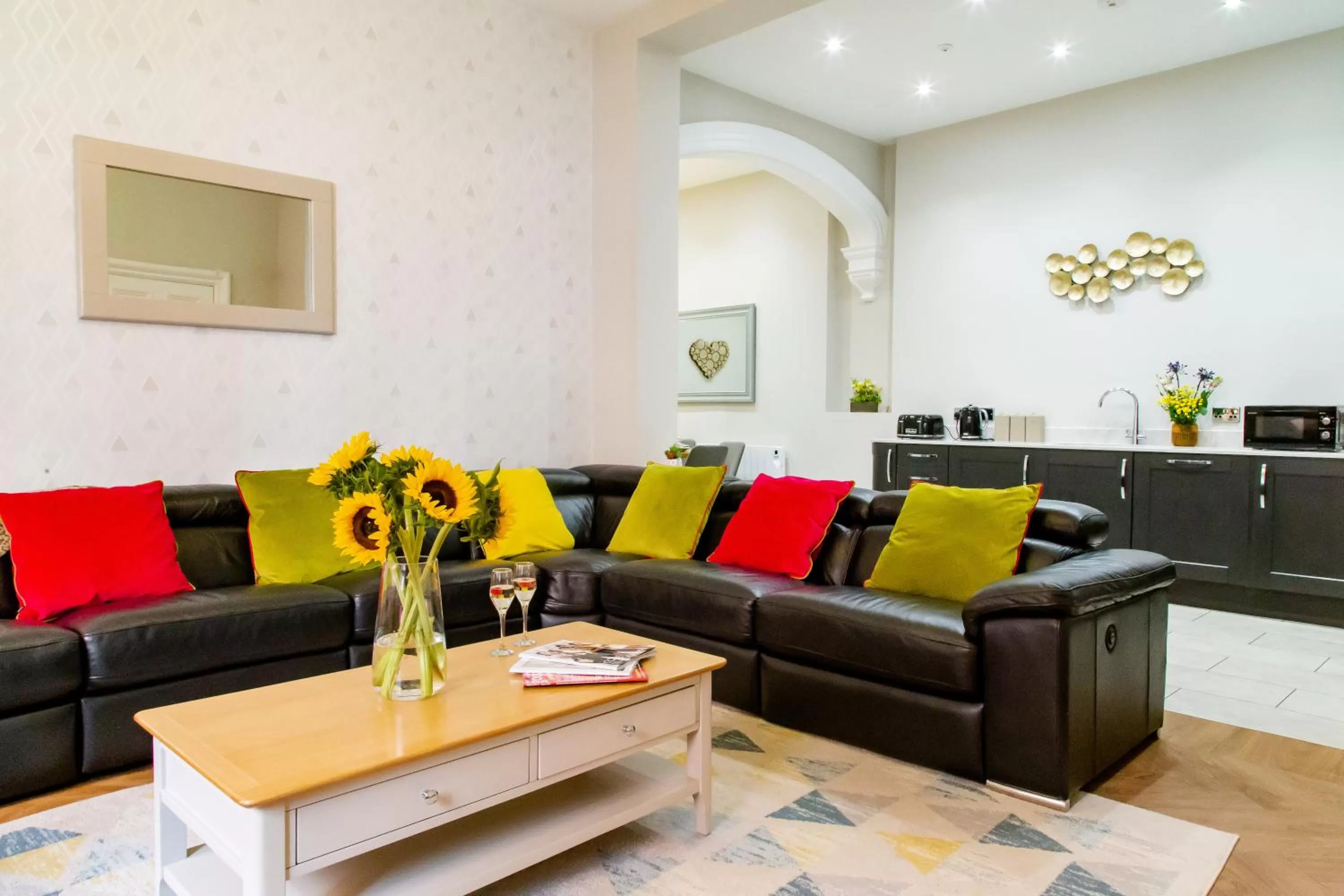 Living room in Goodramgate Apartments