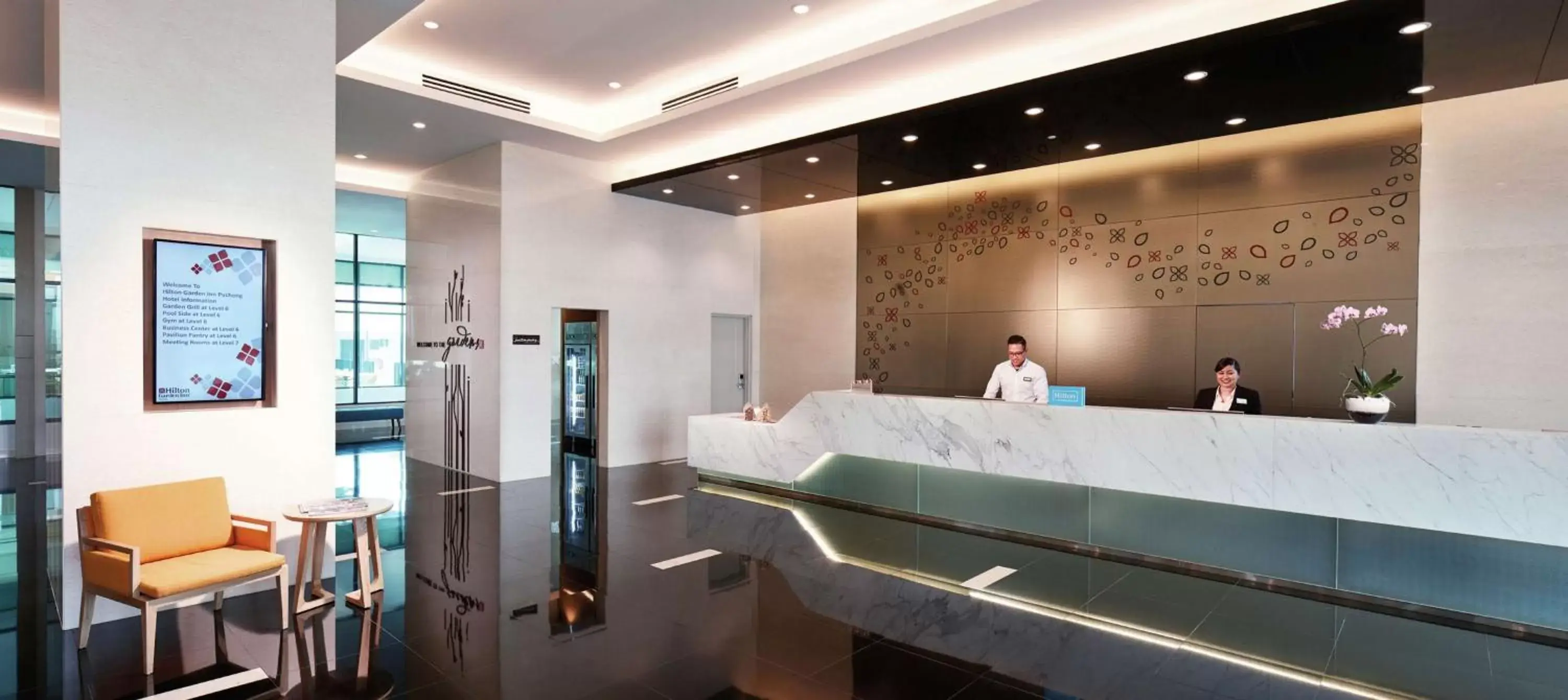 Lobby or reception, Bathroom in Hilton Garden Inn Puchong