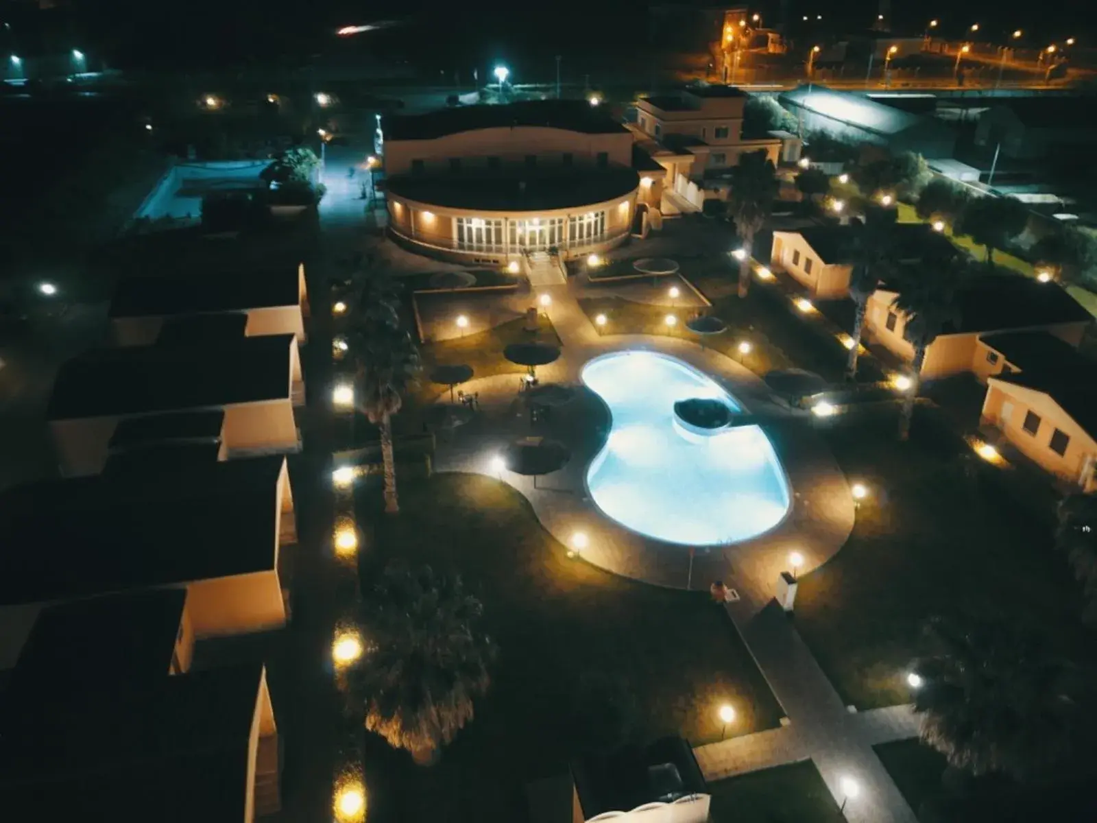 Pool view, Bird's-eye View in Hotel Minerva