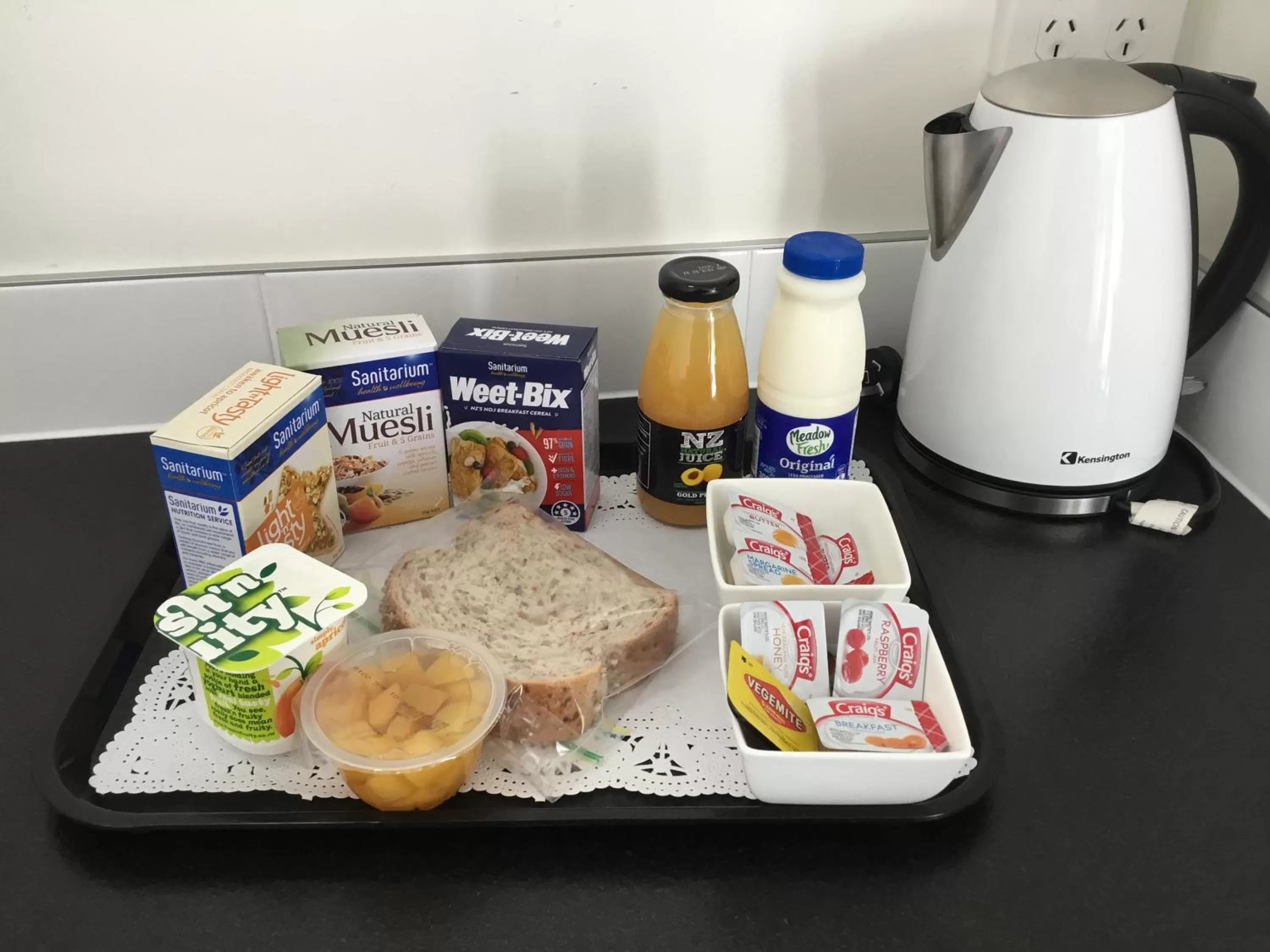 Continental breakfast in Airport Palms Motel