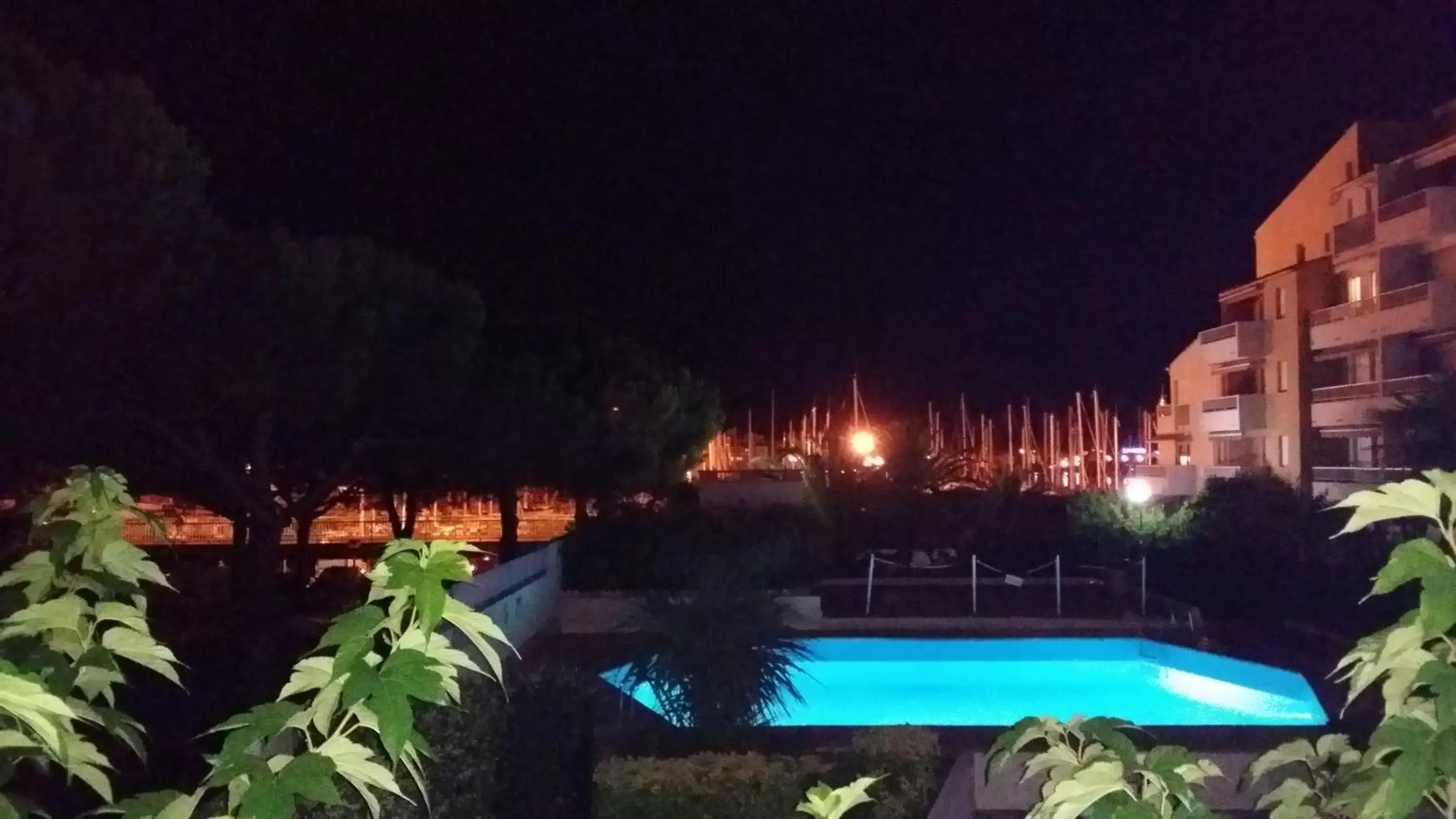 Night, Pool View in La Voile D' Or