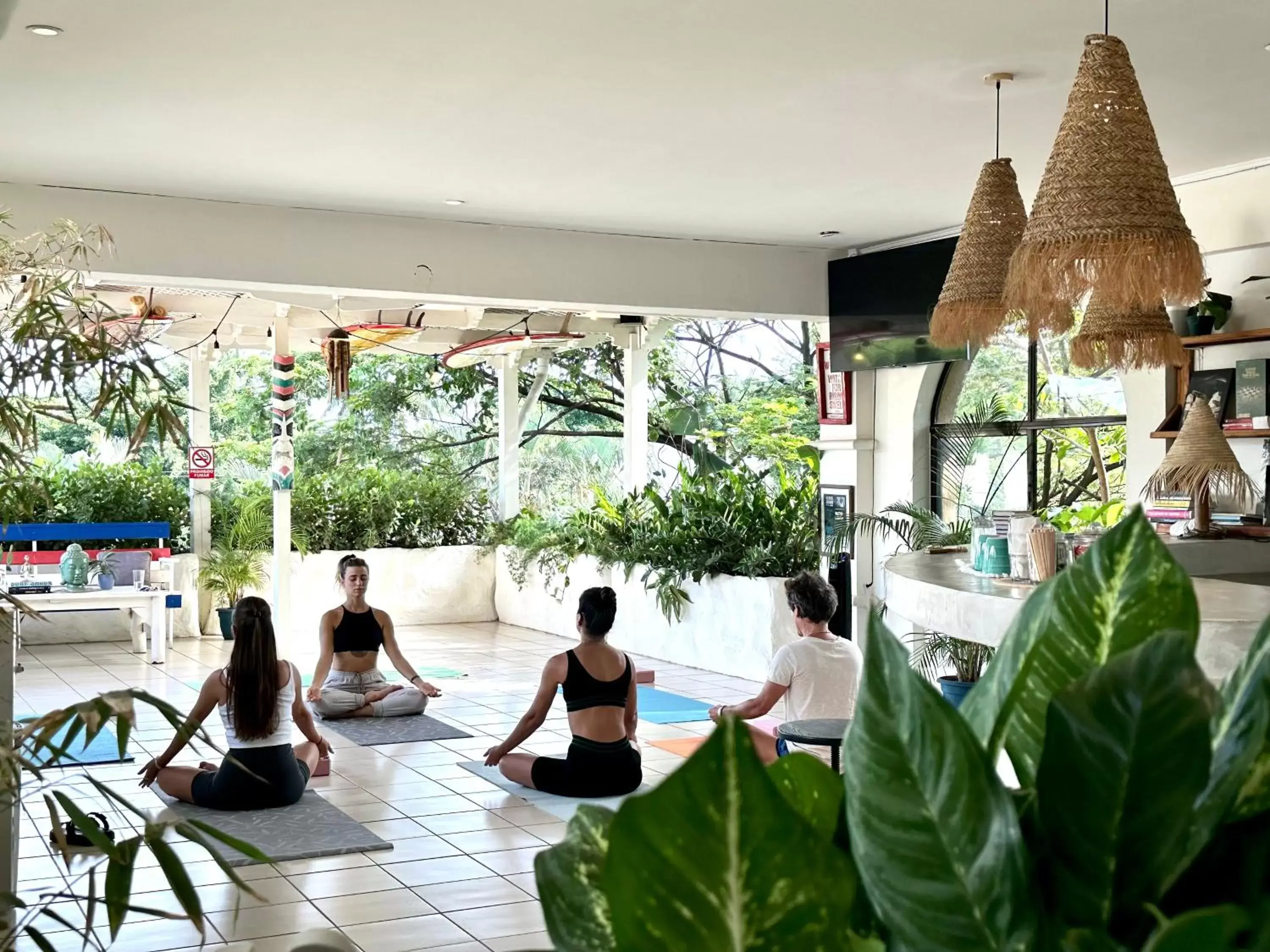 People in Zulu Surf Hotel Tamarindo