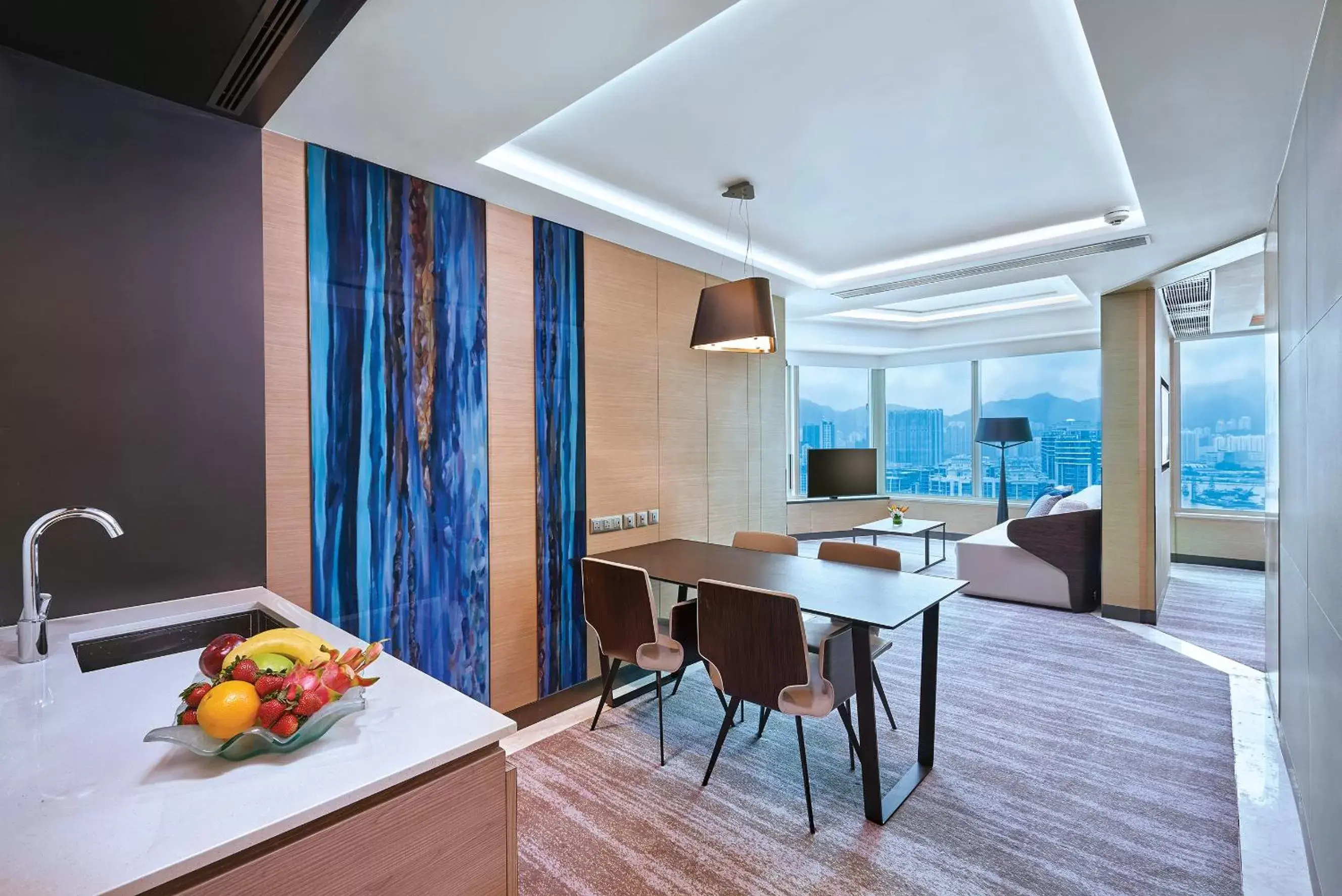 Living room, Dining Area in Harbour Grand Kowloon