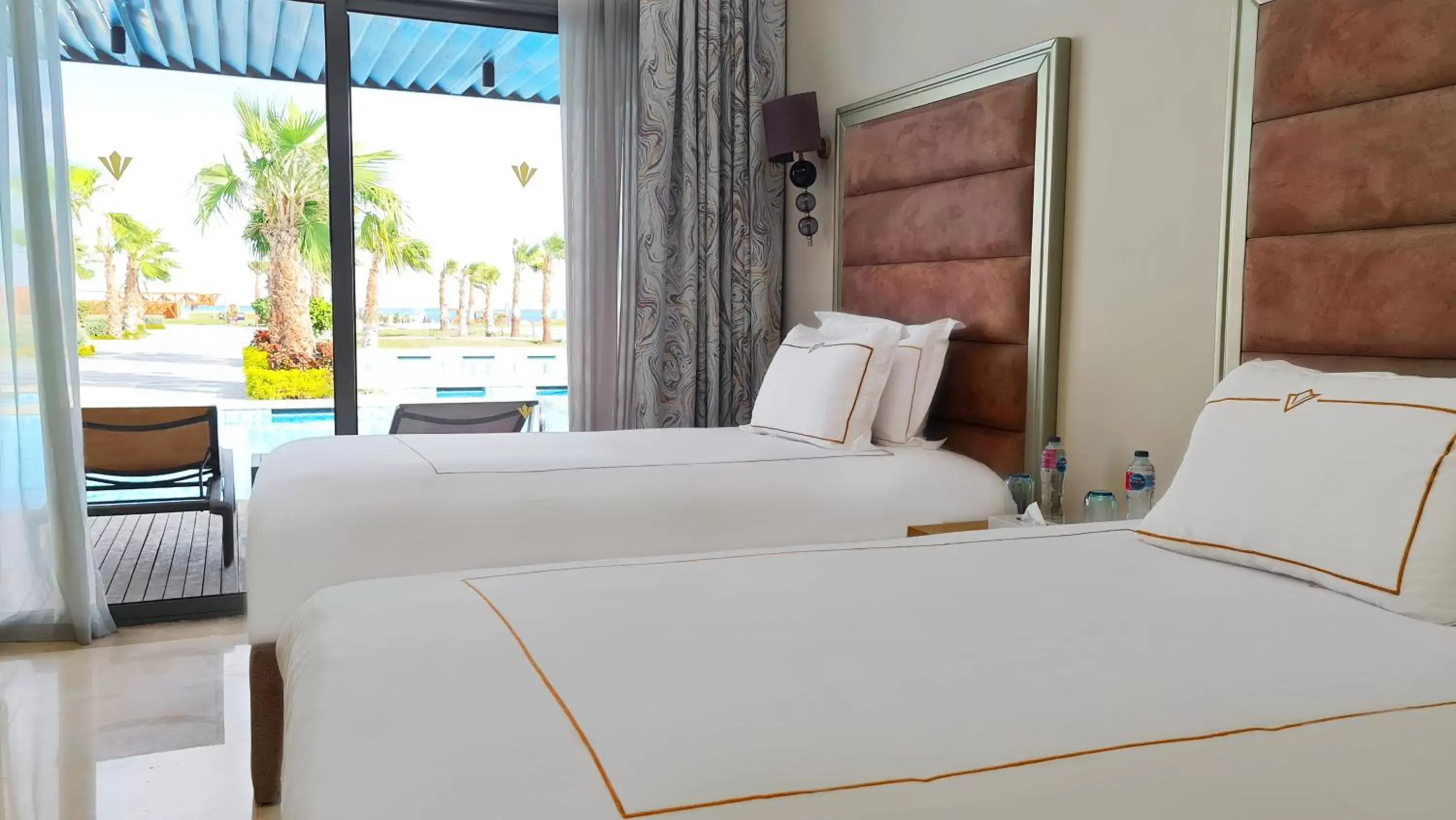 Bed in Rixos Premium Magawish Suites and Villas- Ultra All-Inclusive