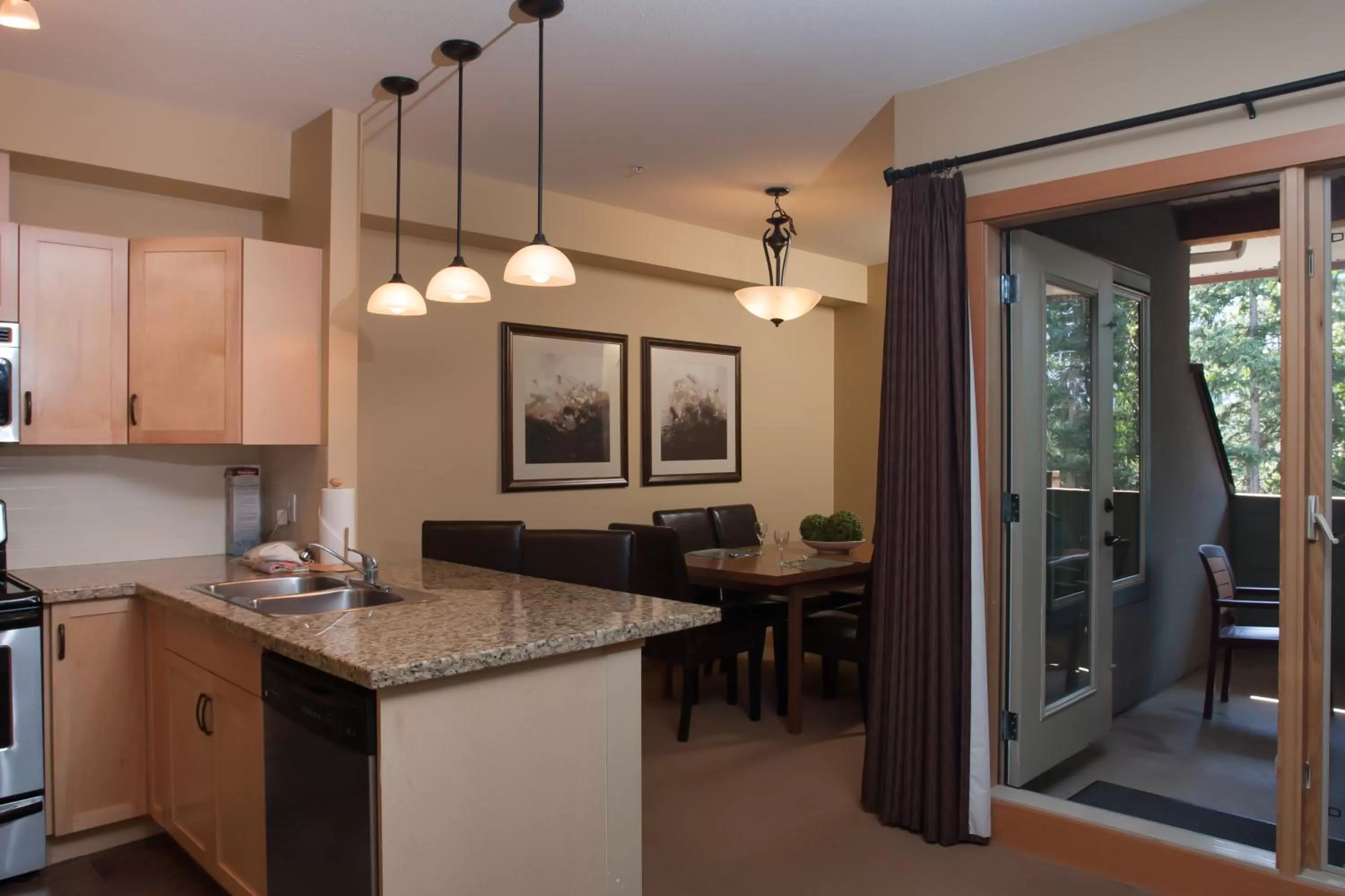 Kitchen or kitchenette in Lodges at Canmore