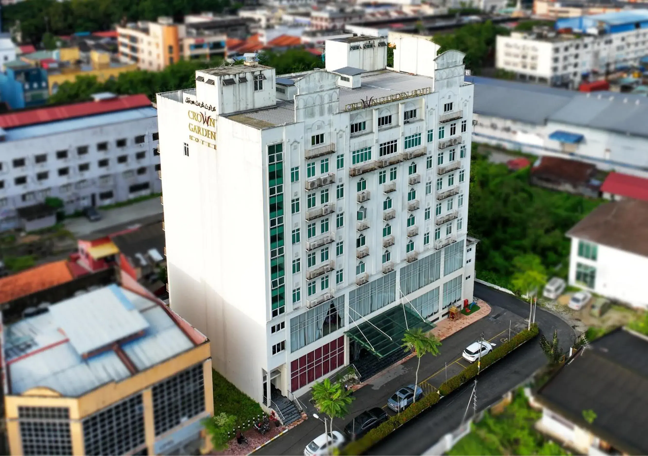 Property building, Bird's-eye View in Crown Garden Hotel