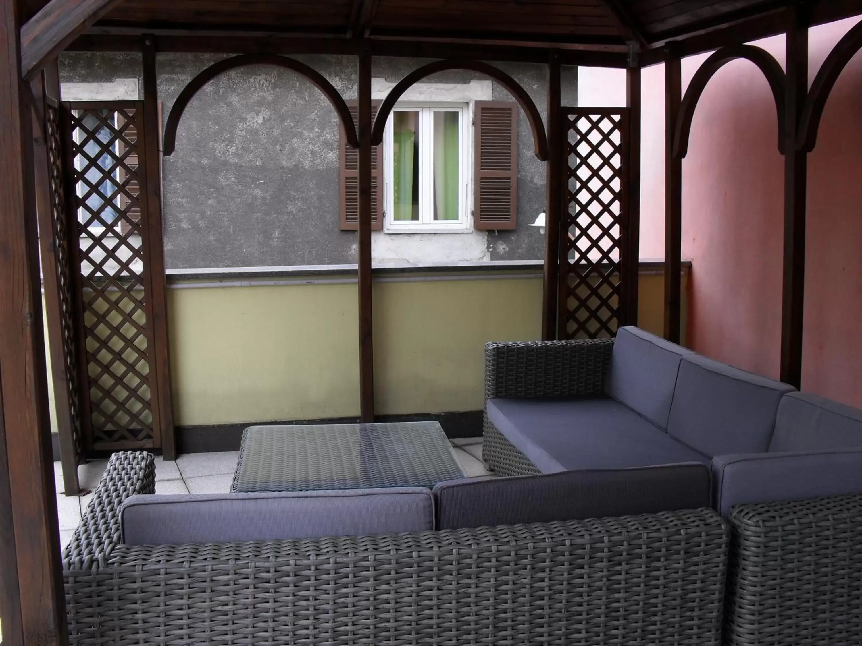 Balcony/Terrace, Seating Area in Hotel Emiliana