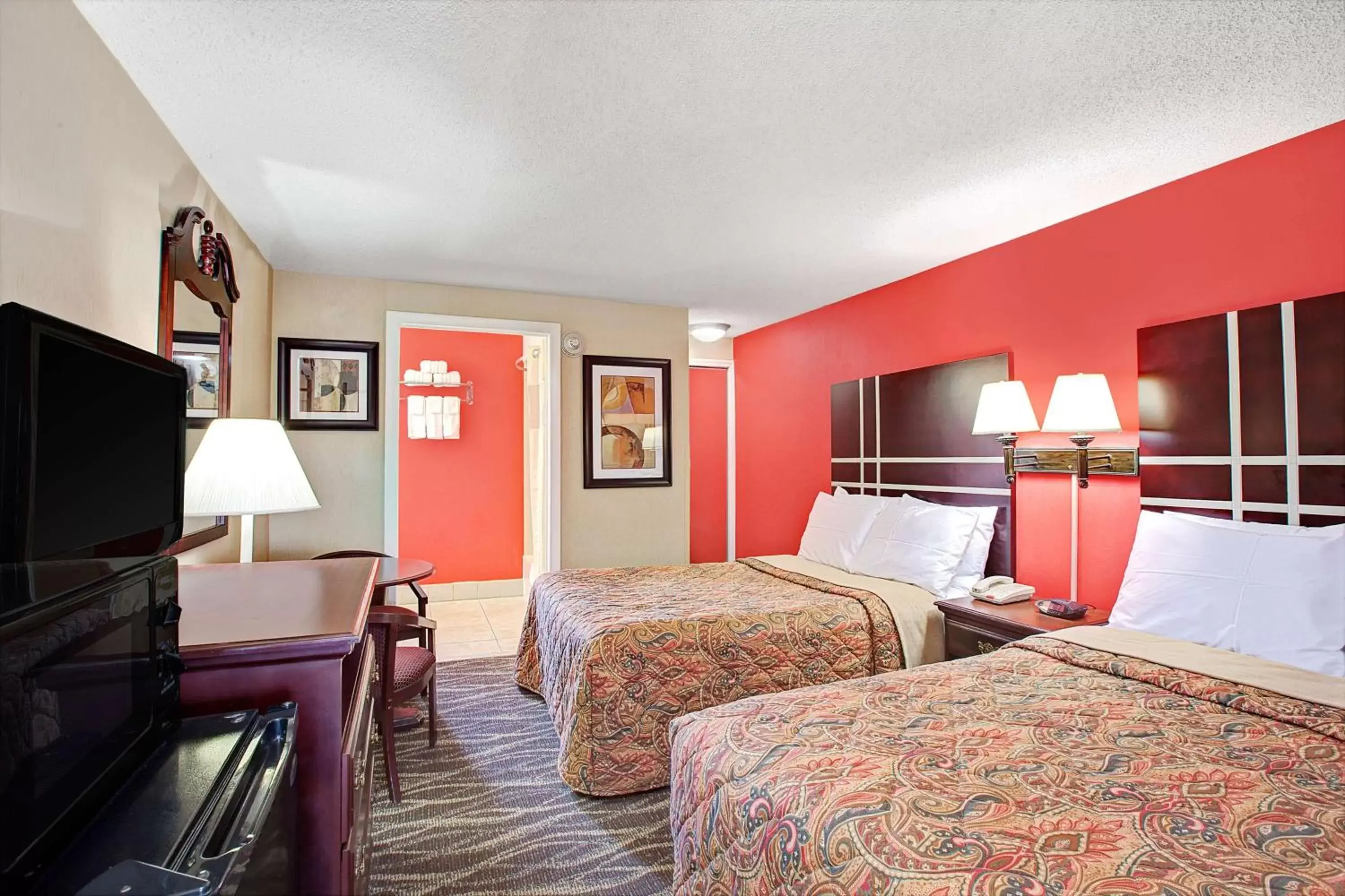 Double Room with Two Double Beds - Smoking in Days Inn by Wyndham Ridgefield NJ