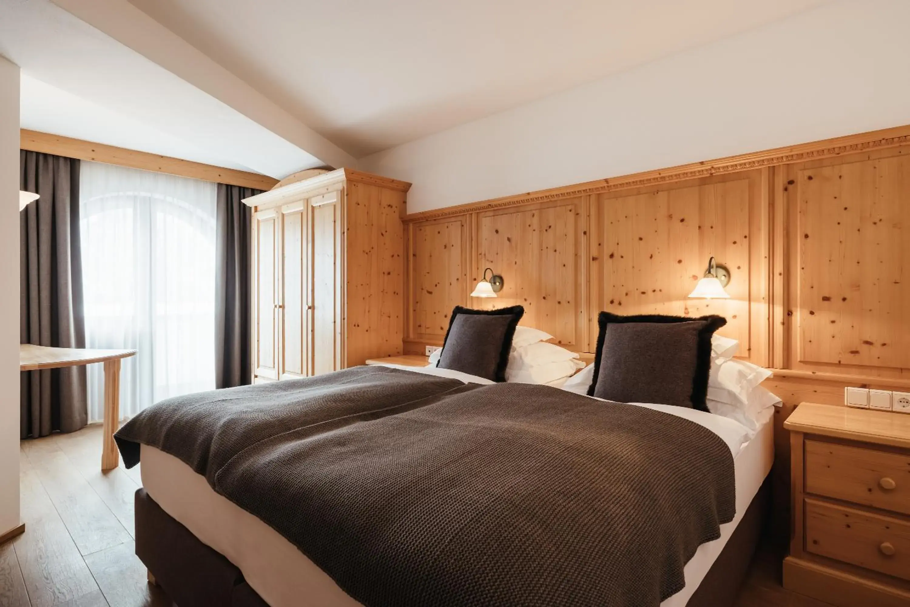 Bed in Kolfuschgerhof Mountain Resort