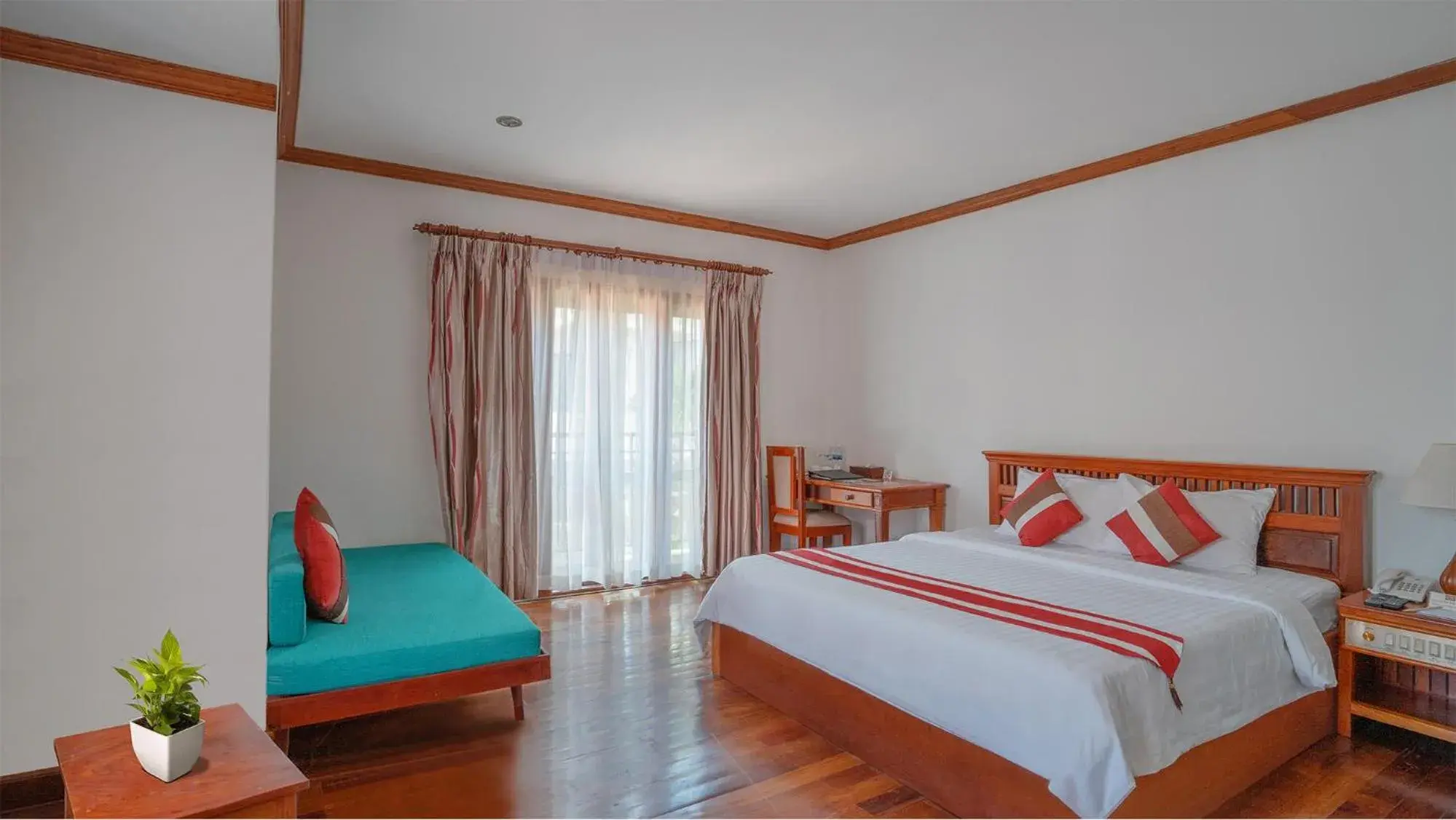 Bed in Cheathata CTA Hotel Siem Reap