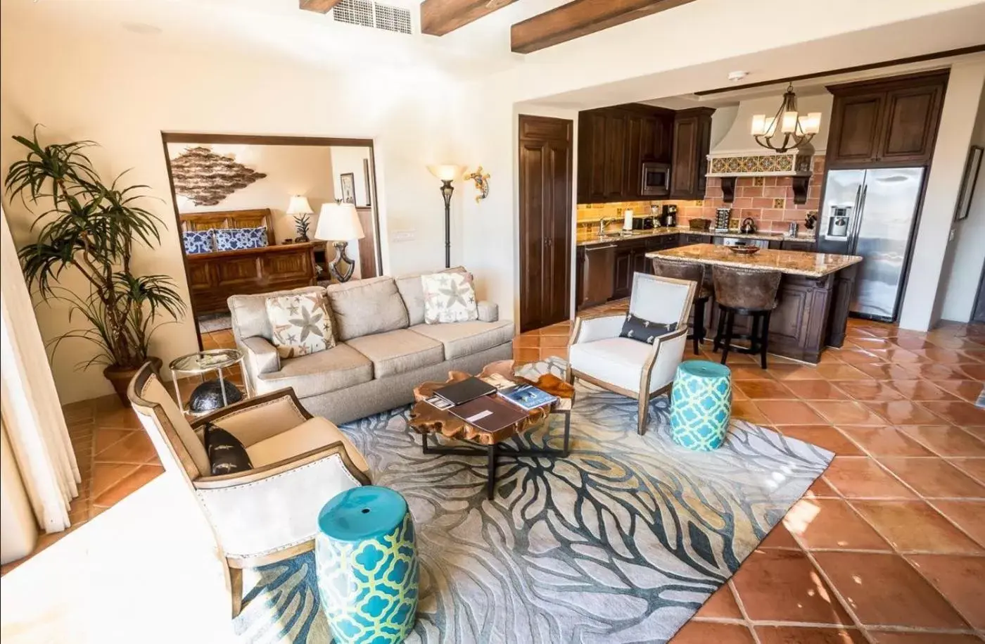 Seating Area in Hacienda Beach Club & Residences